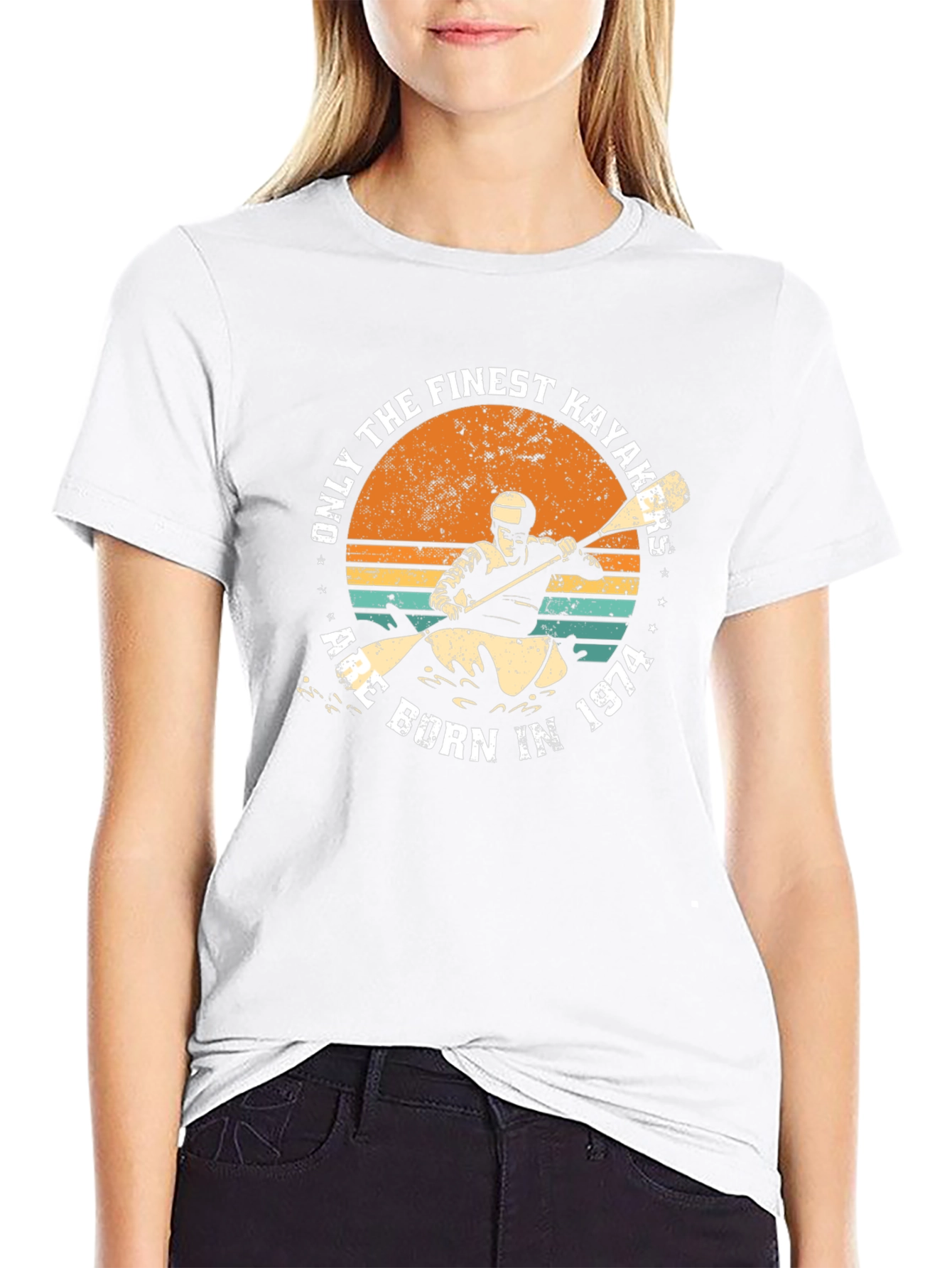 Finest Kayakers Born in 1974 Black T-Shirt