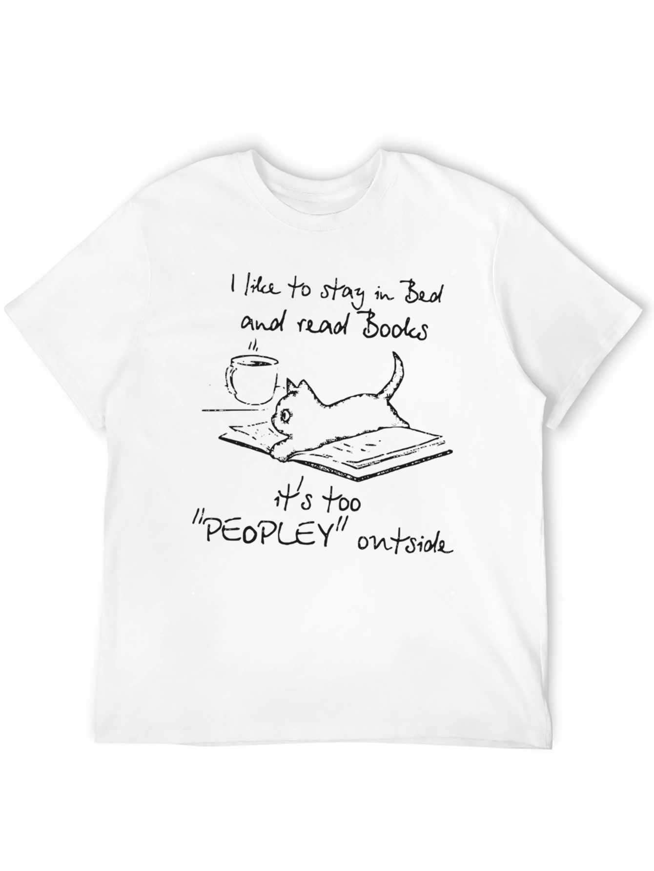 Introverts Paradise: Books Over People T-Shirt