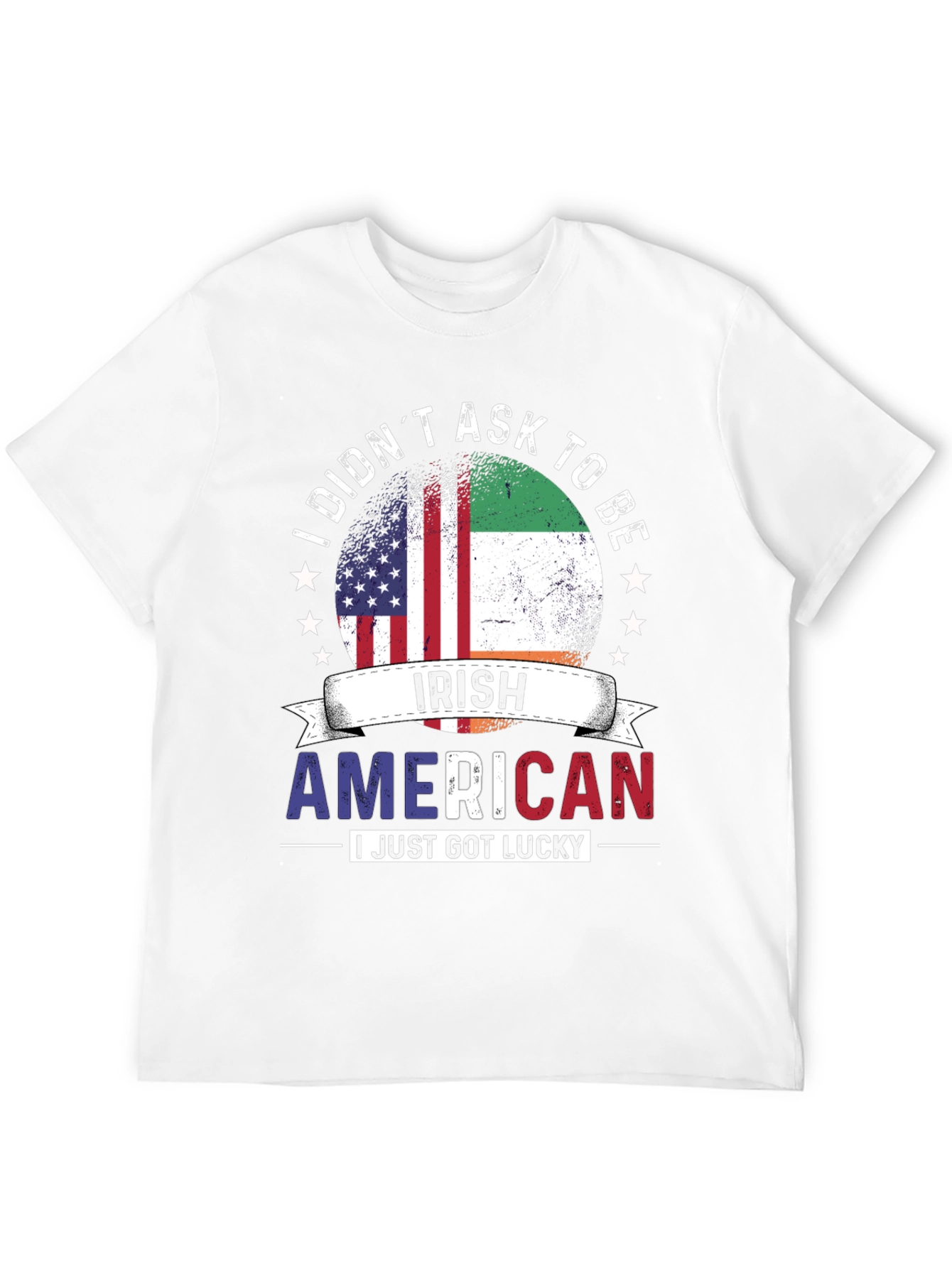 Irish American Flag Graphic T-Shirt