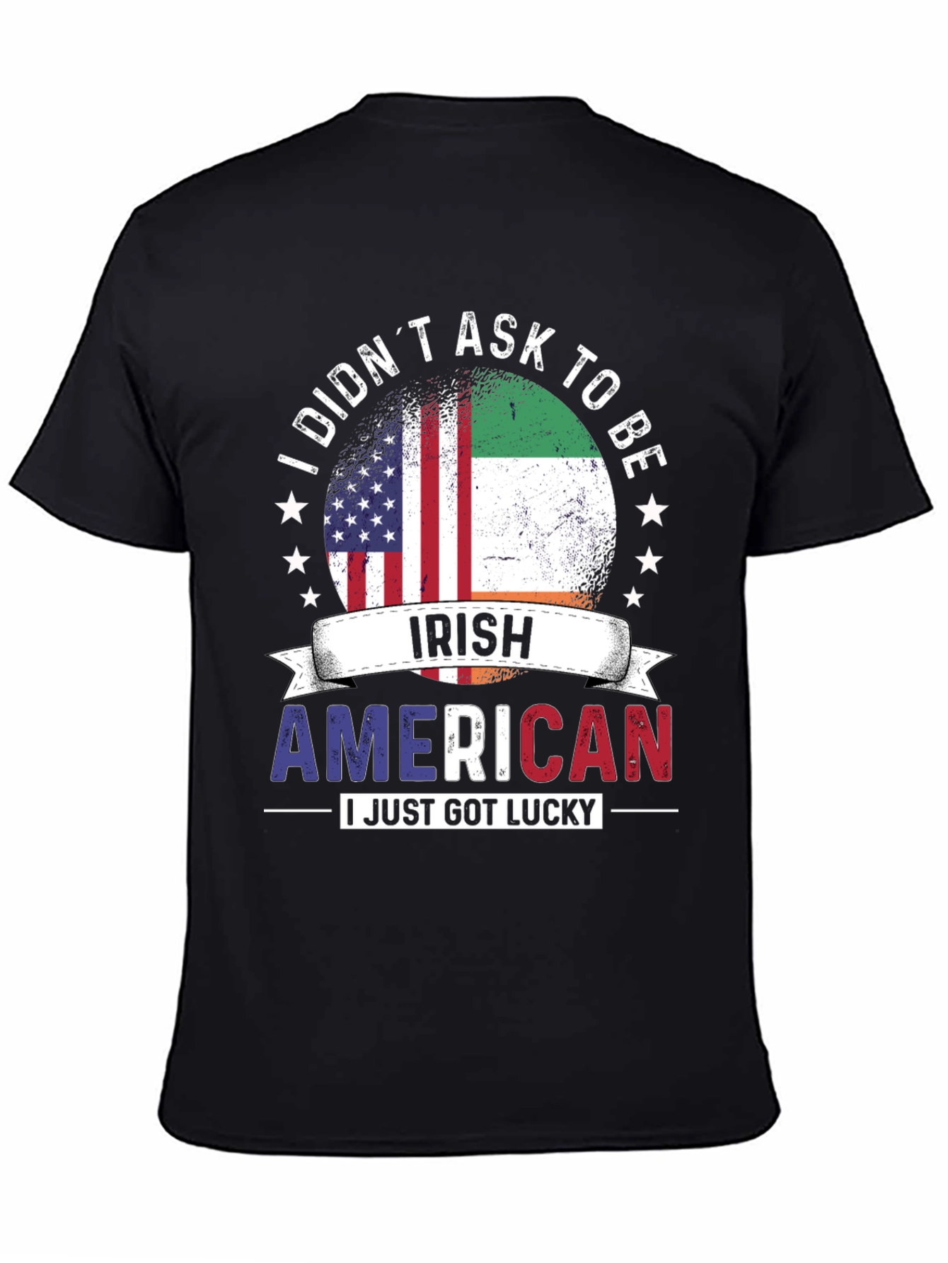 Irish American Flag Graphic T-Shirt