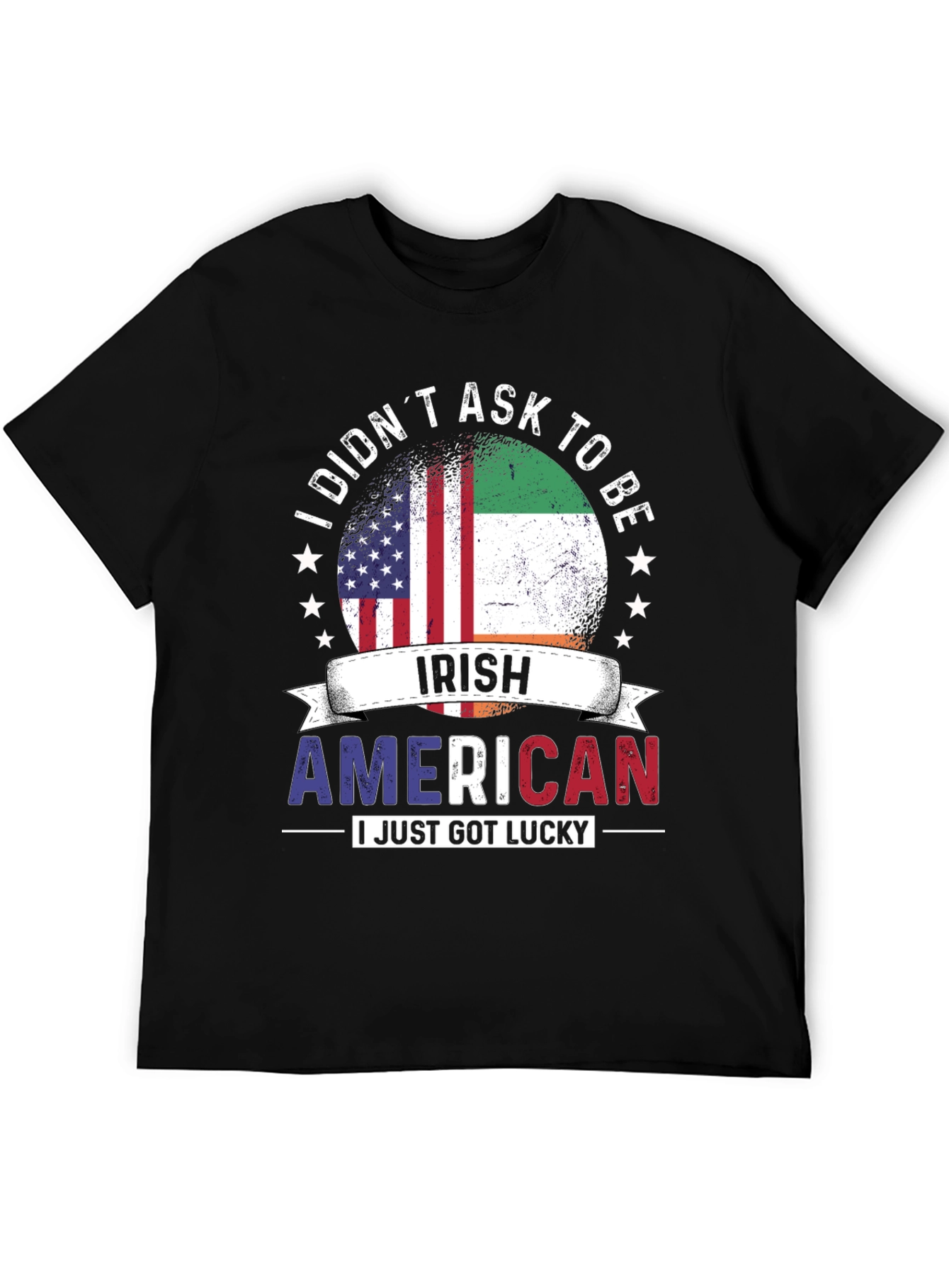 Irish American Flag Graphic T-Shirt