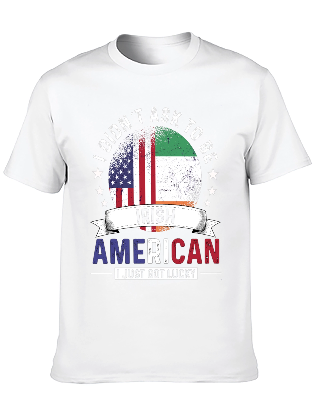 Irish American Flag Graphic T-Shirt