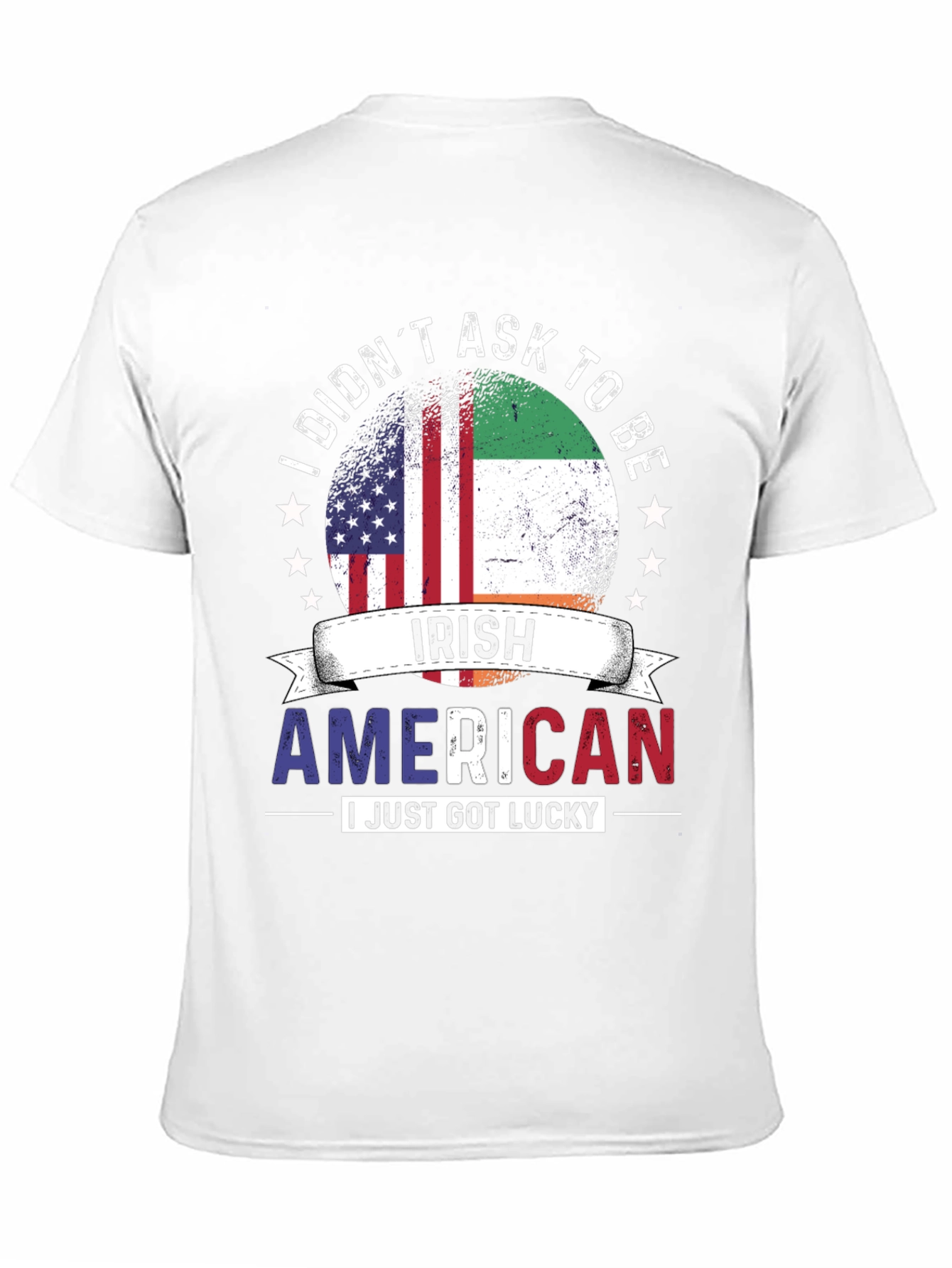 Irish American Flag Graphic T-Shirt