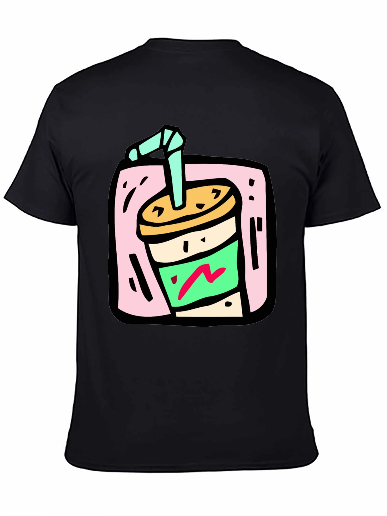 Retro Soda Graphic Tee - Black