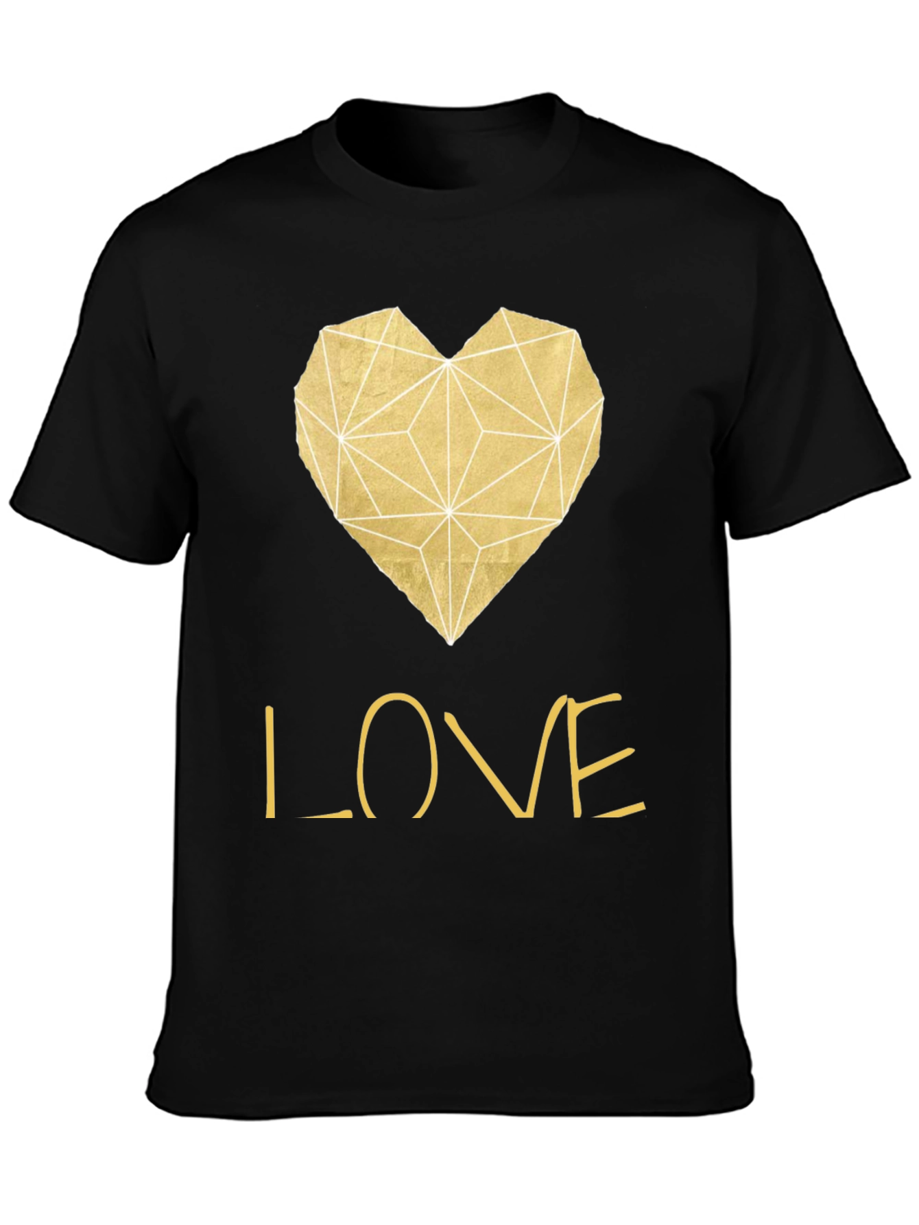 Geometric Heart Love T-Shirt