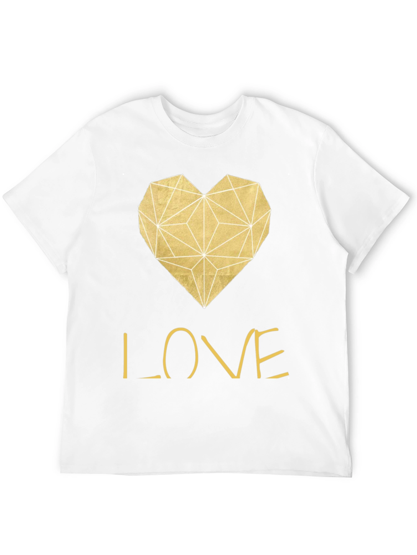 Geometric Heart Love T-Shirt