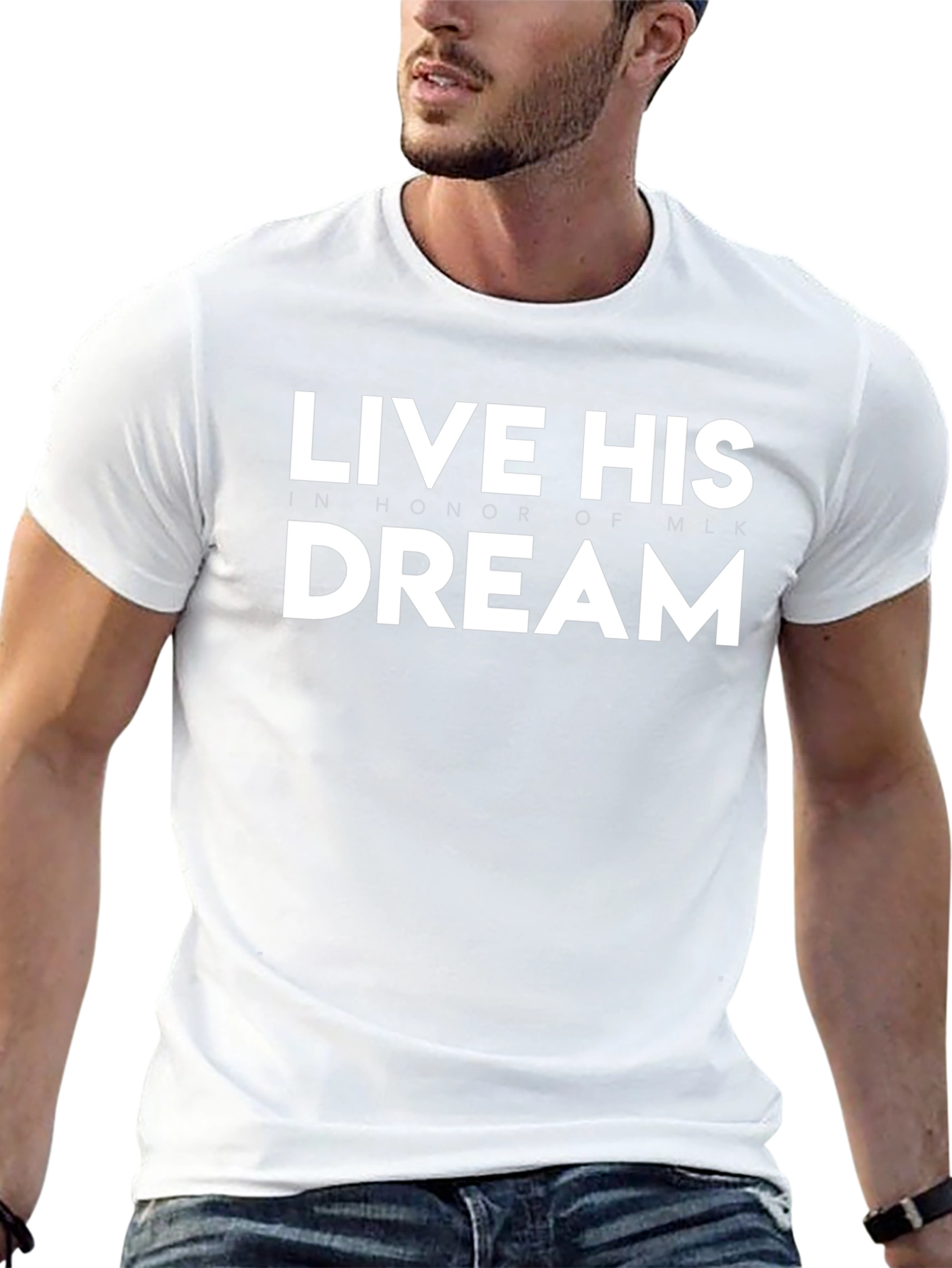 Live His Dream T-Shirt - Black MLK Honor
