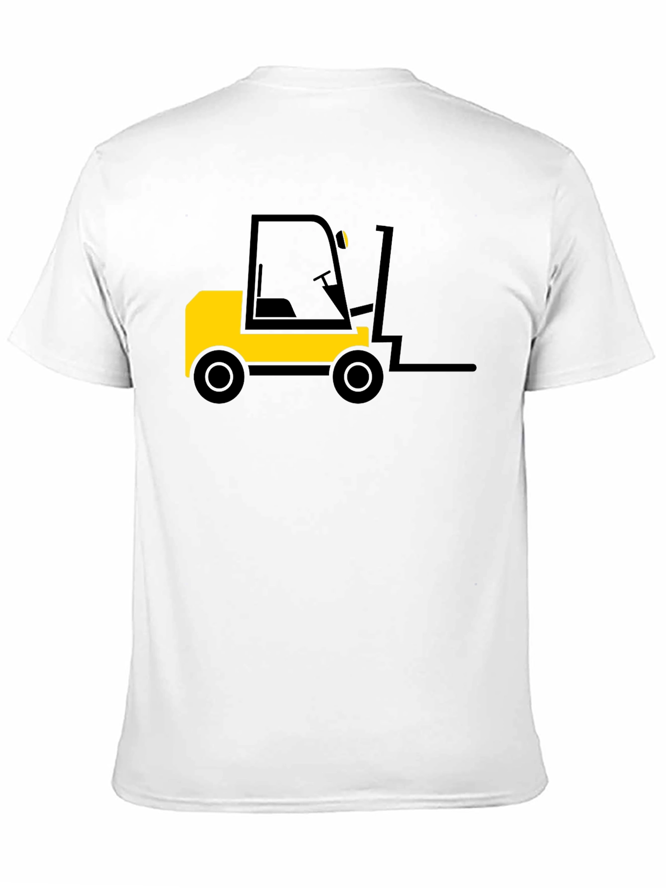 Forklift Graphic Black T-Shirt - Heavy Duty Style