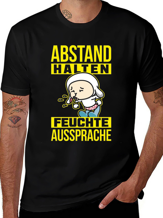 Abstand Halten T-Shirt - Funny German Social Distancing Tee