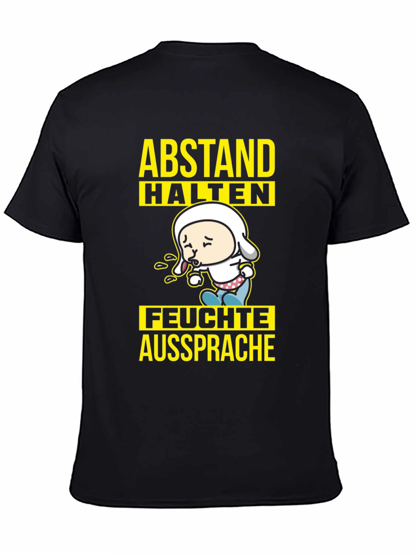 Abstand Halten T-Shirt - Funny German Social Distancing Tee