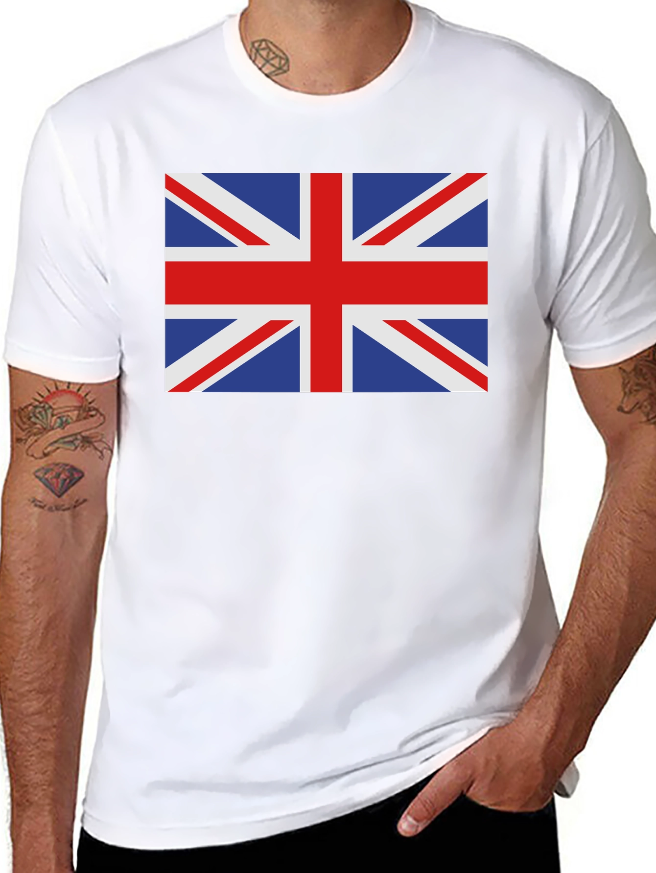 Union Jack Flag Graphic T-Shirt