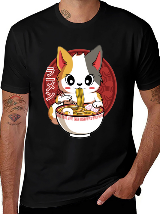 Kawaii Cat Ramen T-Shirt