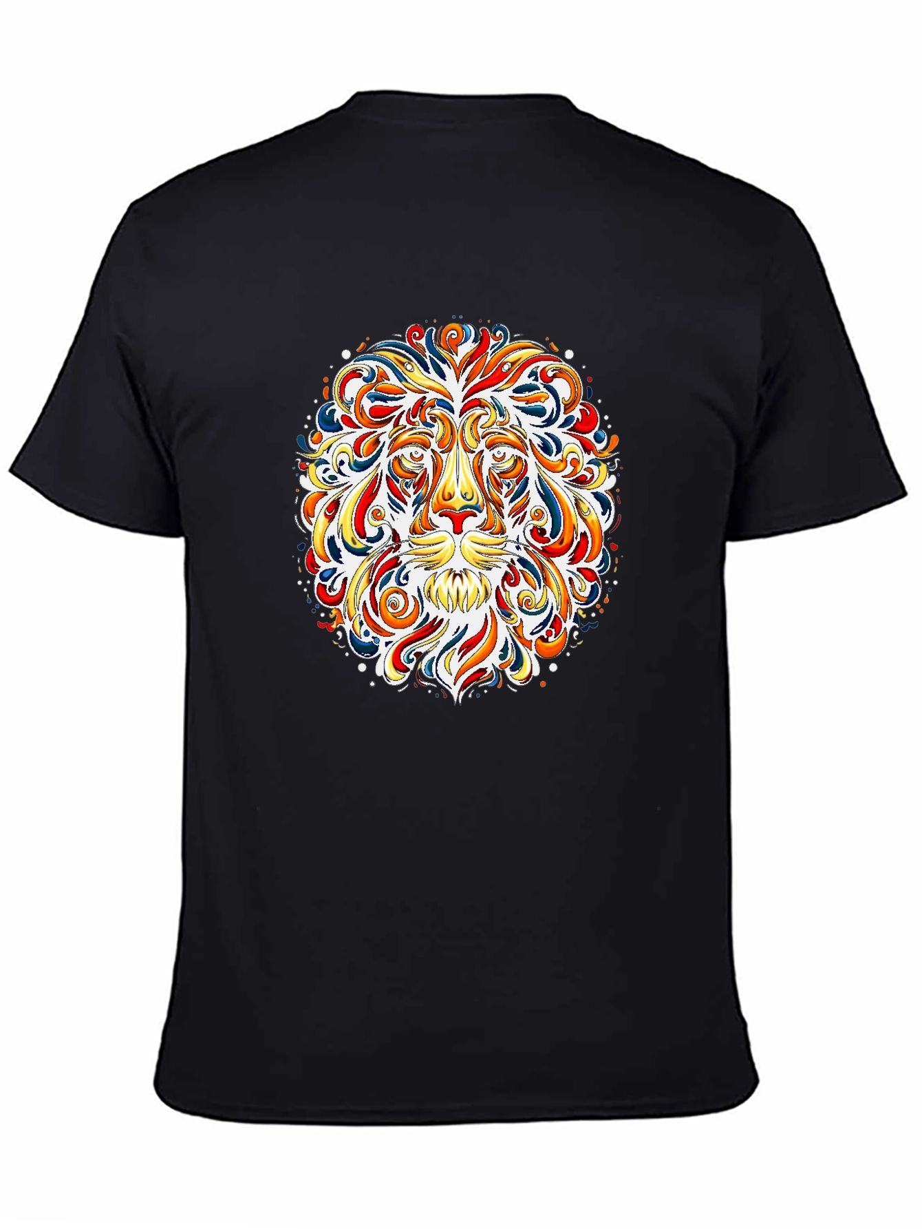 Vibrant Lion Graphic Tee - Bold Art T-Shirt