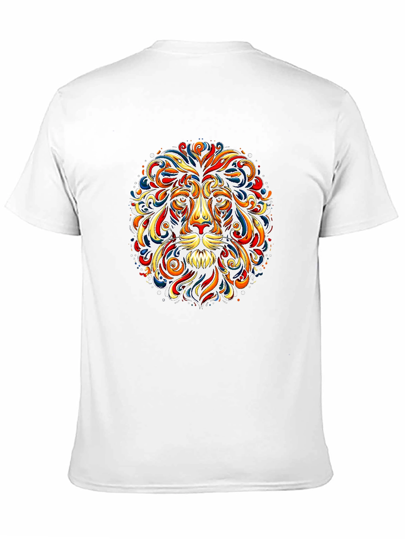 Vibrant Lion Graphic Tee - Bold Art T-Shirt