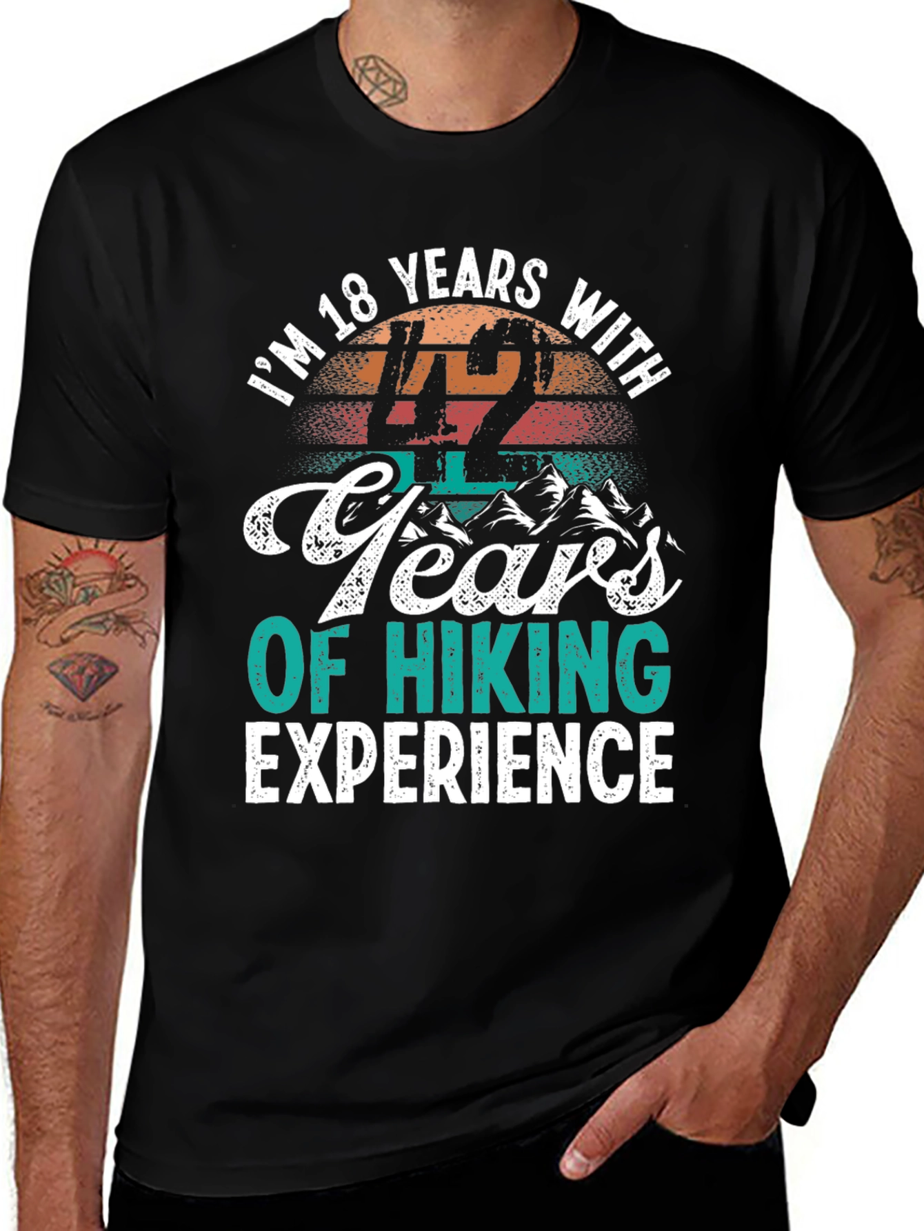 Humorous Hiking Experience T-Shirt