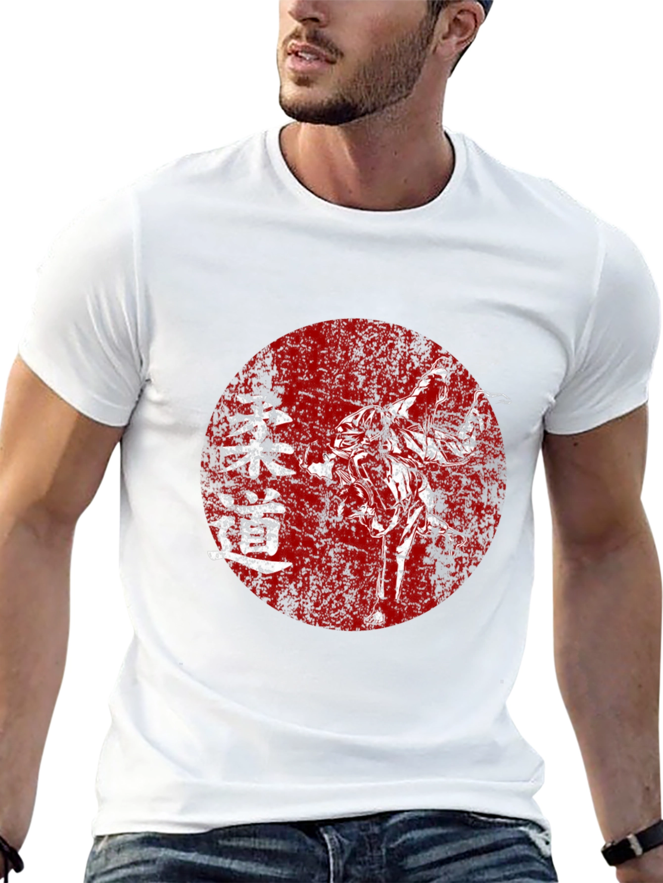 Judo Kanji Graphic T-Shirt - Black