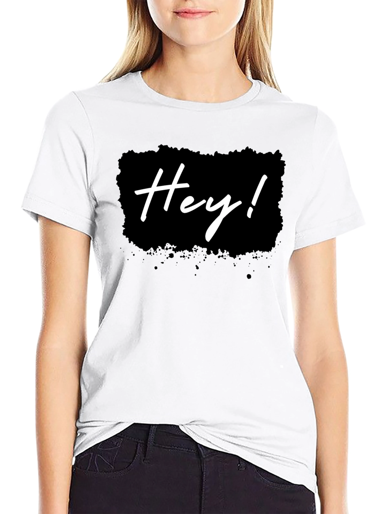 Hey! Graphic Black T-Shirt