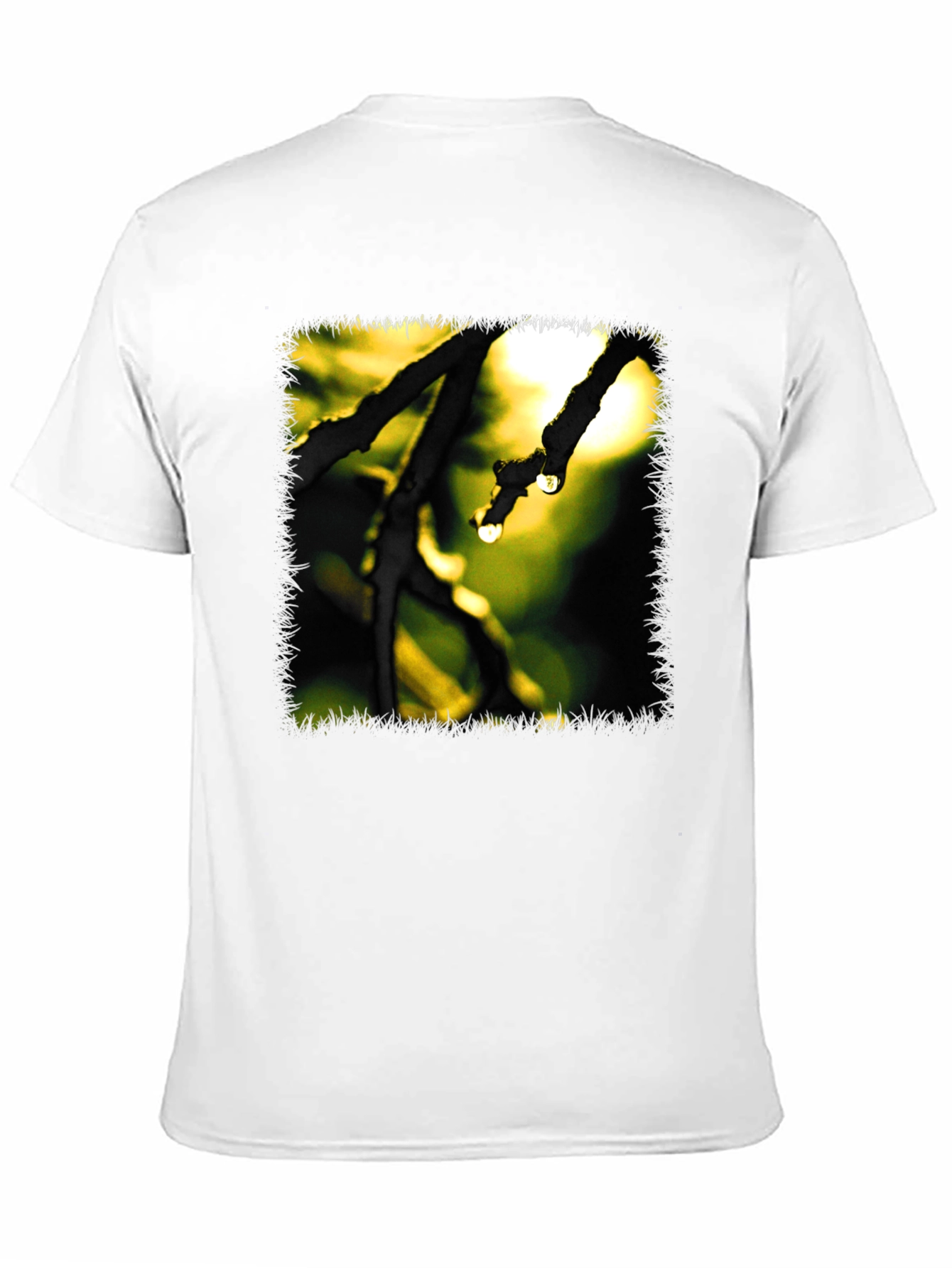 Nature Branch Drops Graphic Black T-Shirt