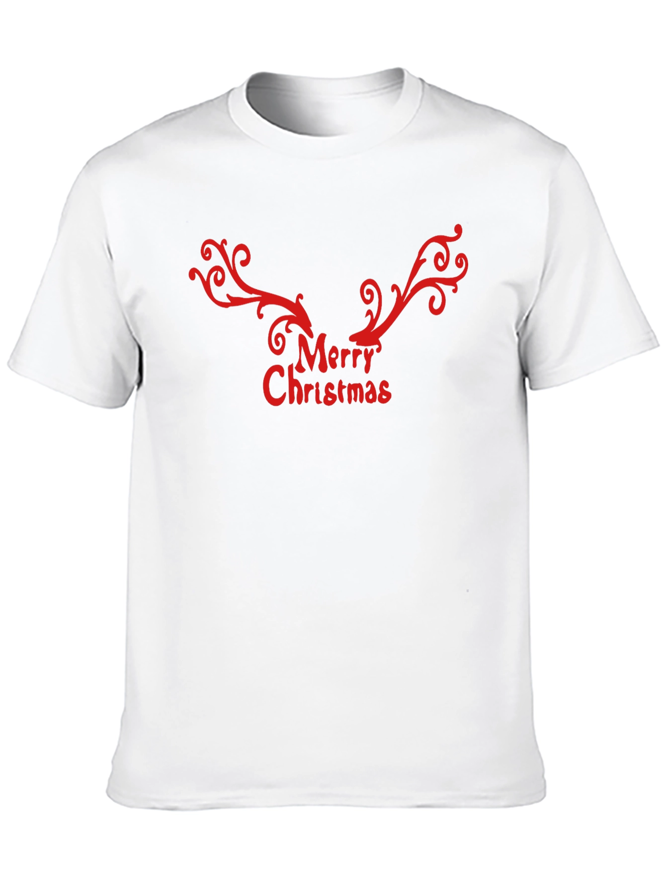 Festive Christmas T-Shirt - Reindeer Antlers Design