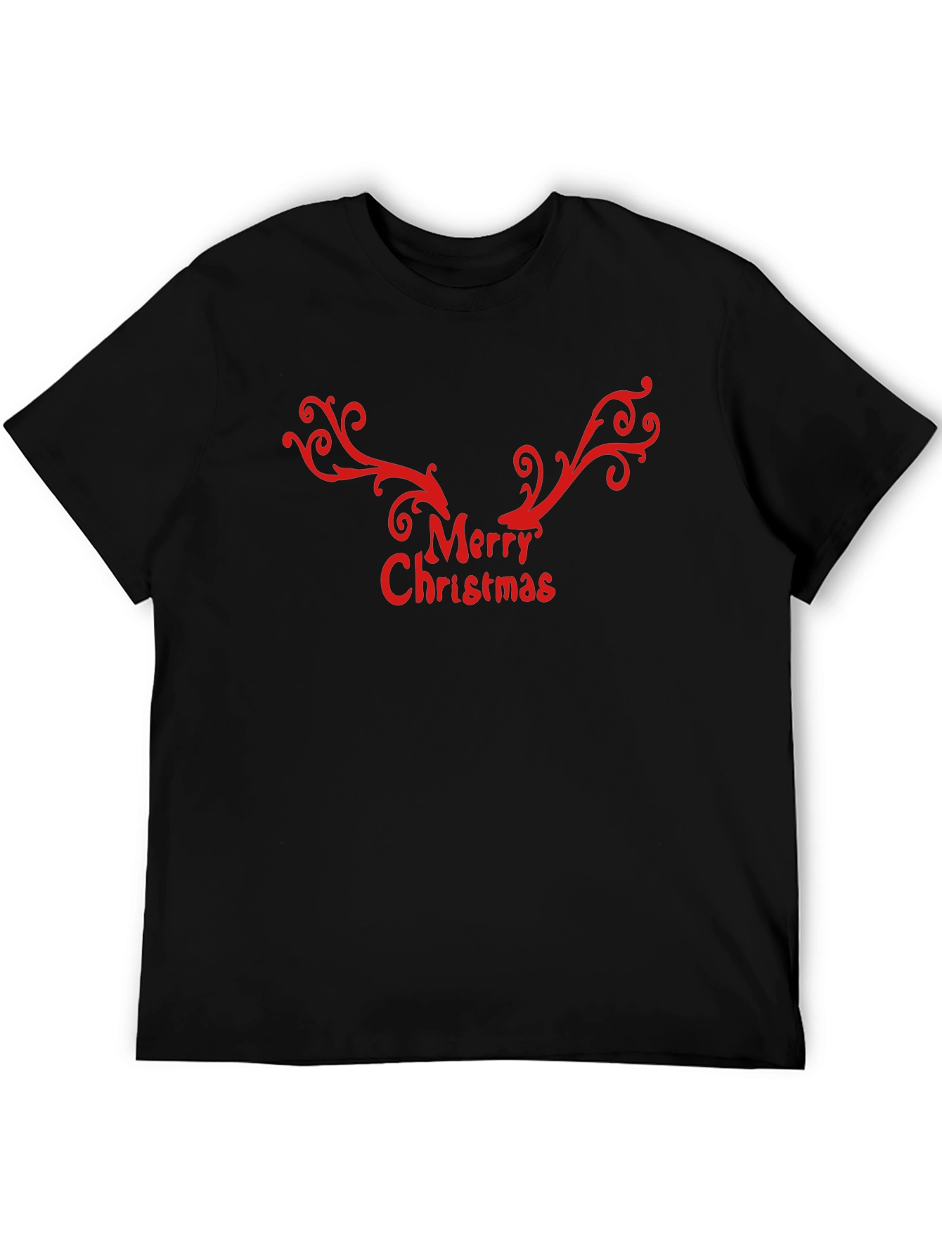Festive Christmas T-Shirt - Reindeer Antlers Design