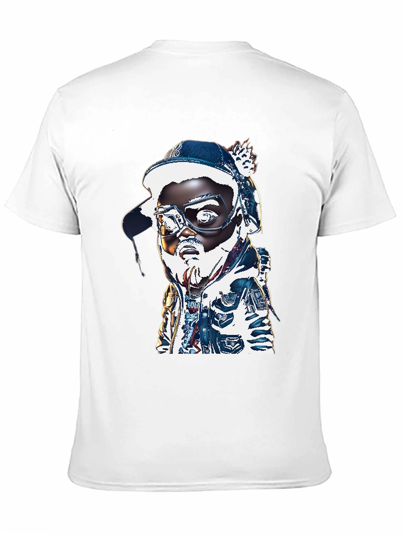 Cartoon Character T-Shirt - Black