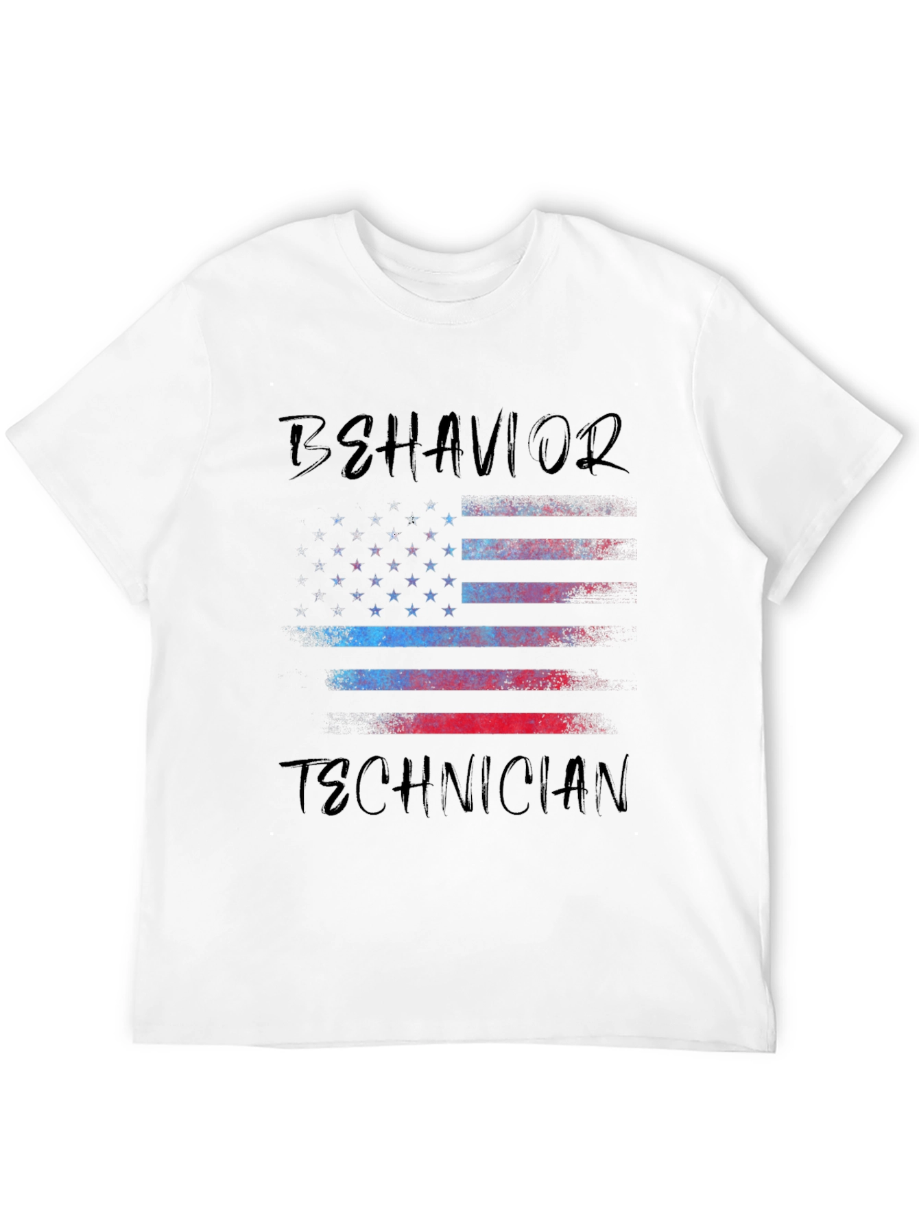 Behavior Technician American Flag T-Shirt