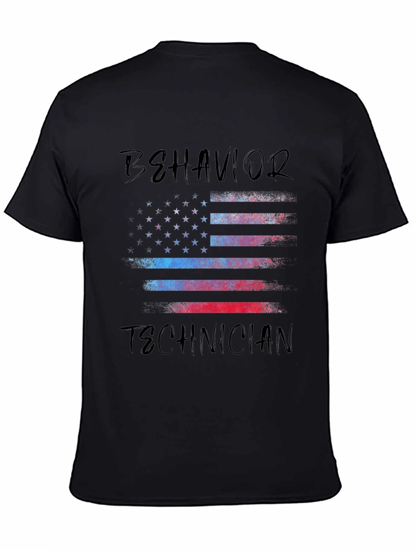 Behavior Technician American Flag T-Shirt