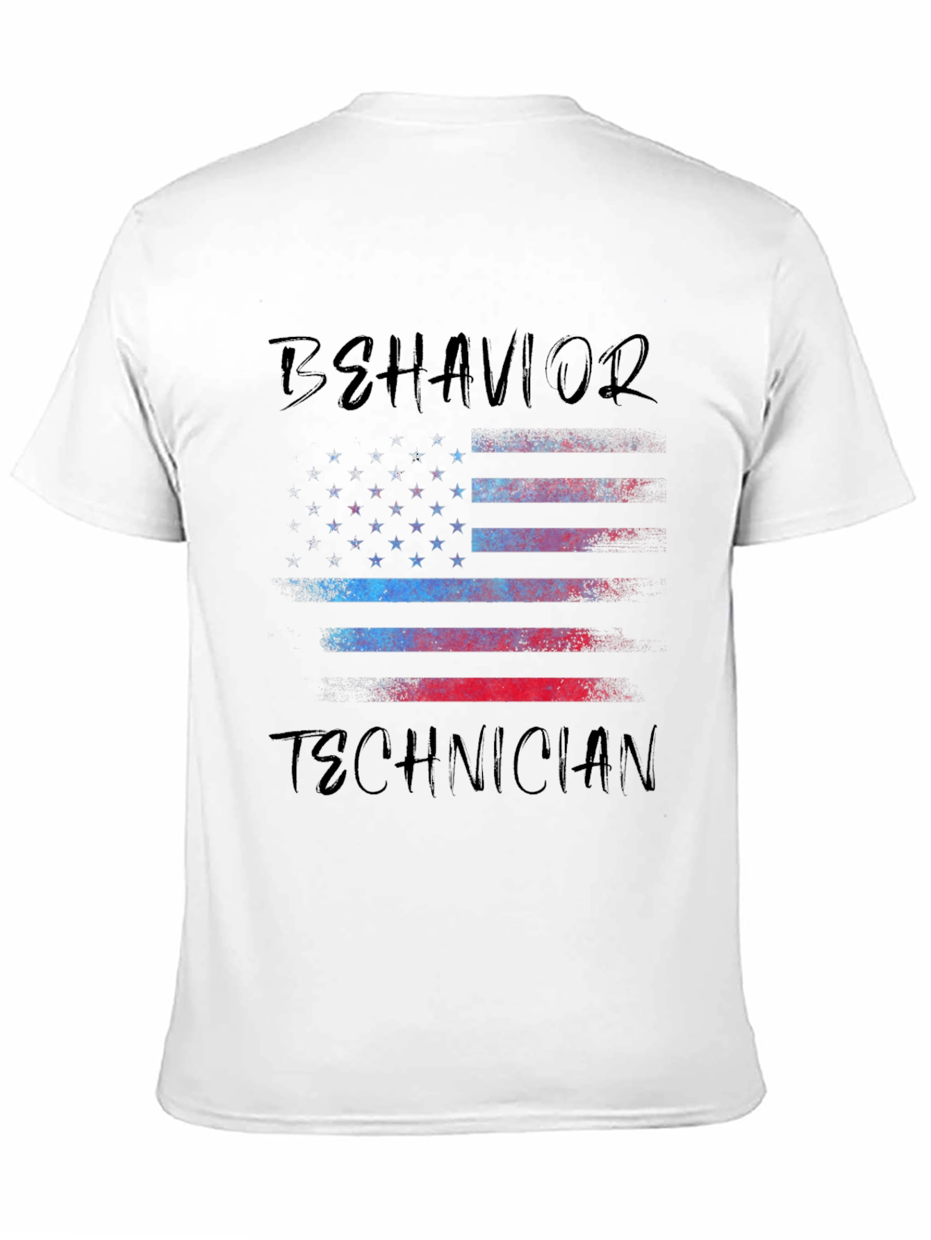 Behavior Technician American Flag T-Shirt