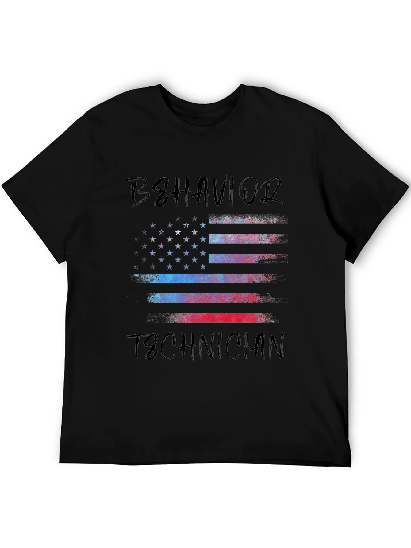 Behavior Technician American Flag T-Shirt