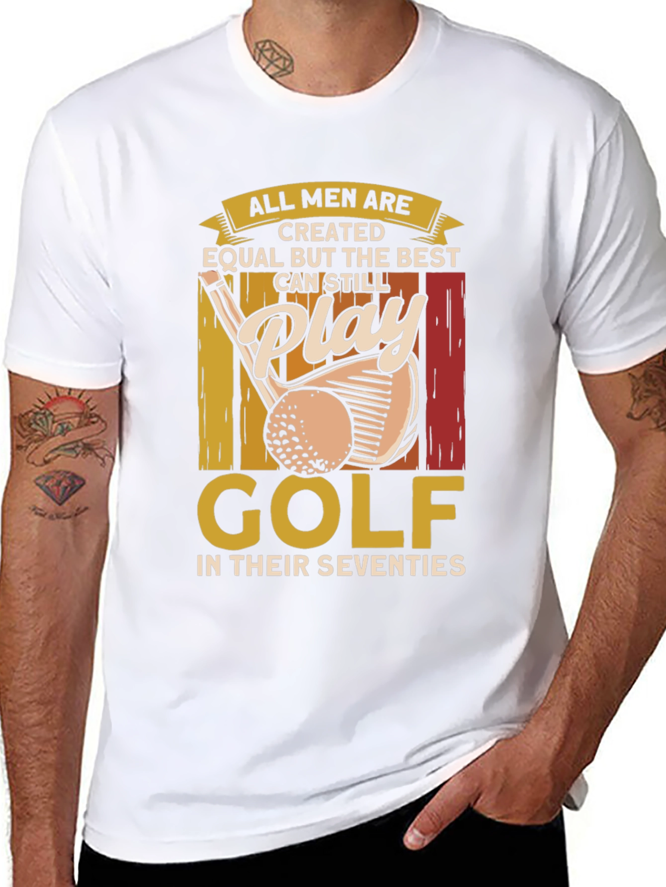 Golf Lover T-Shirt: All Men Are Created Equal
