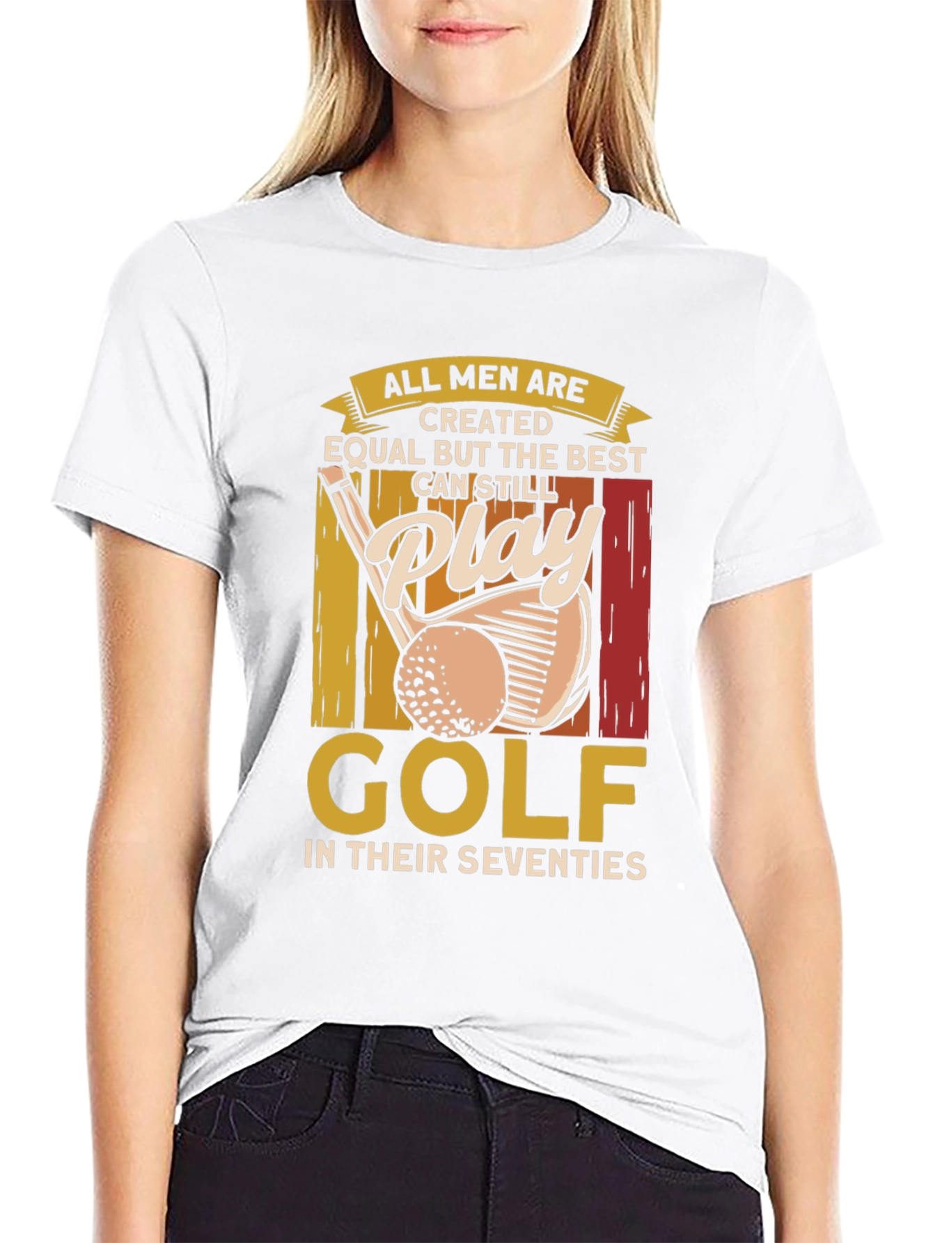 Golf Lover T-Shirt: All Men Are Created Equal
