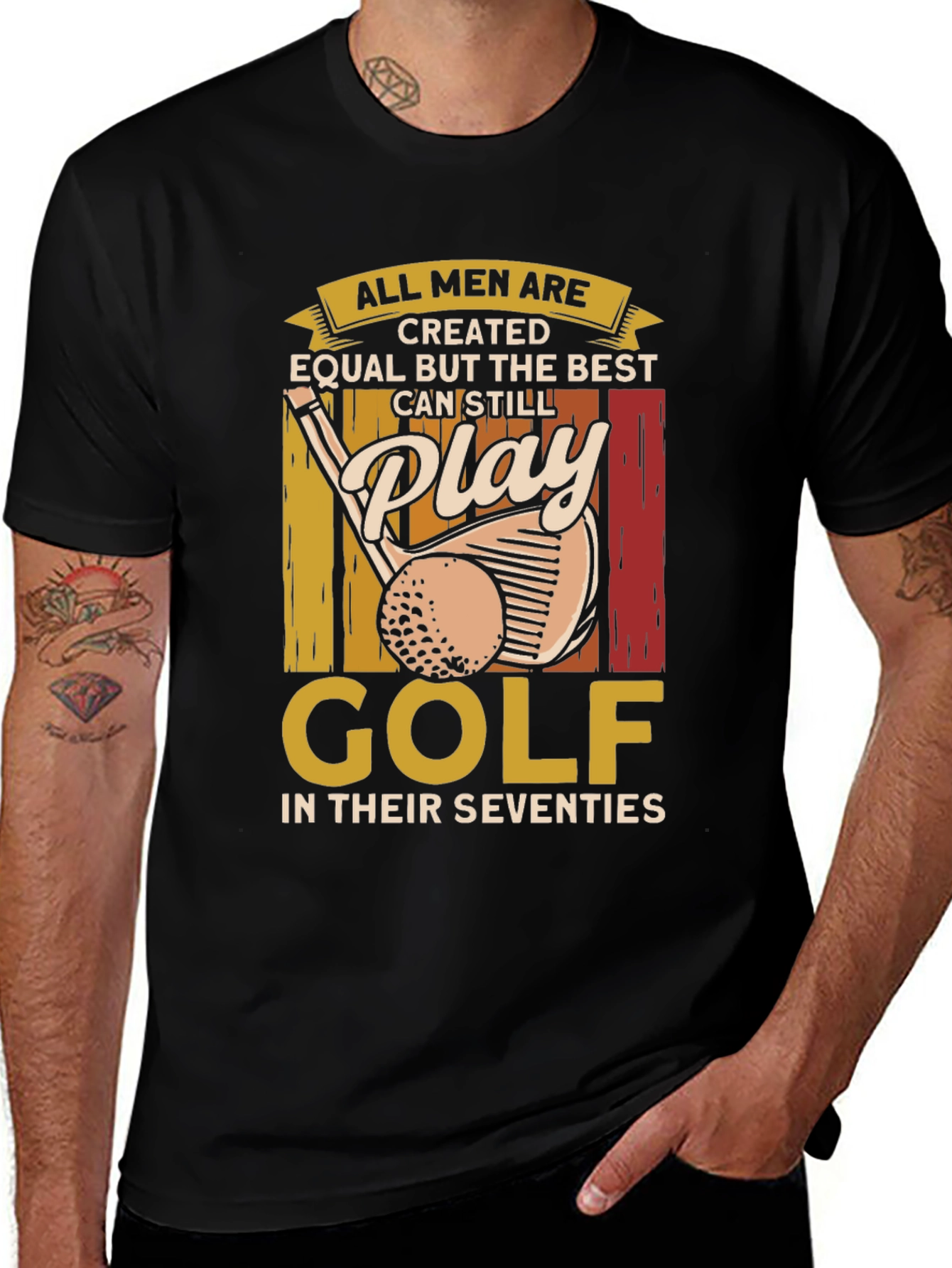 Golf Lover T-Shirt: All Men Are Created Equal