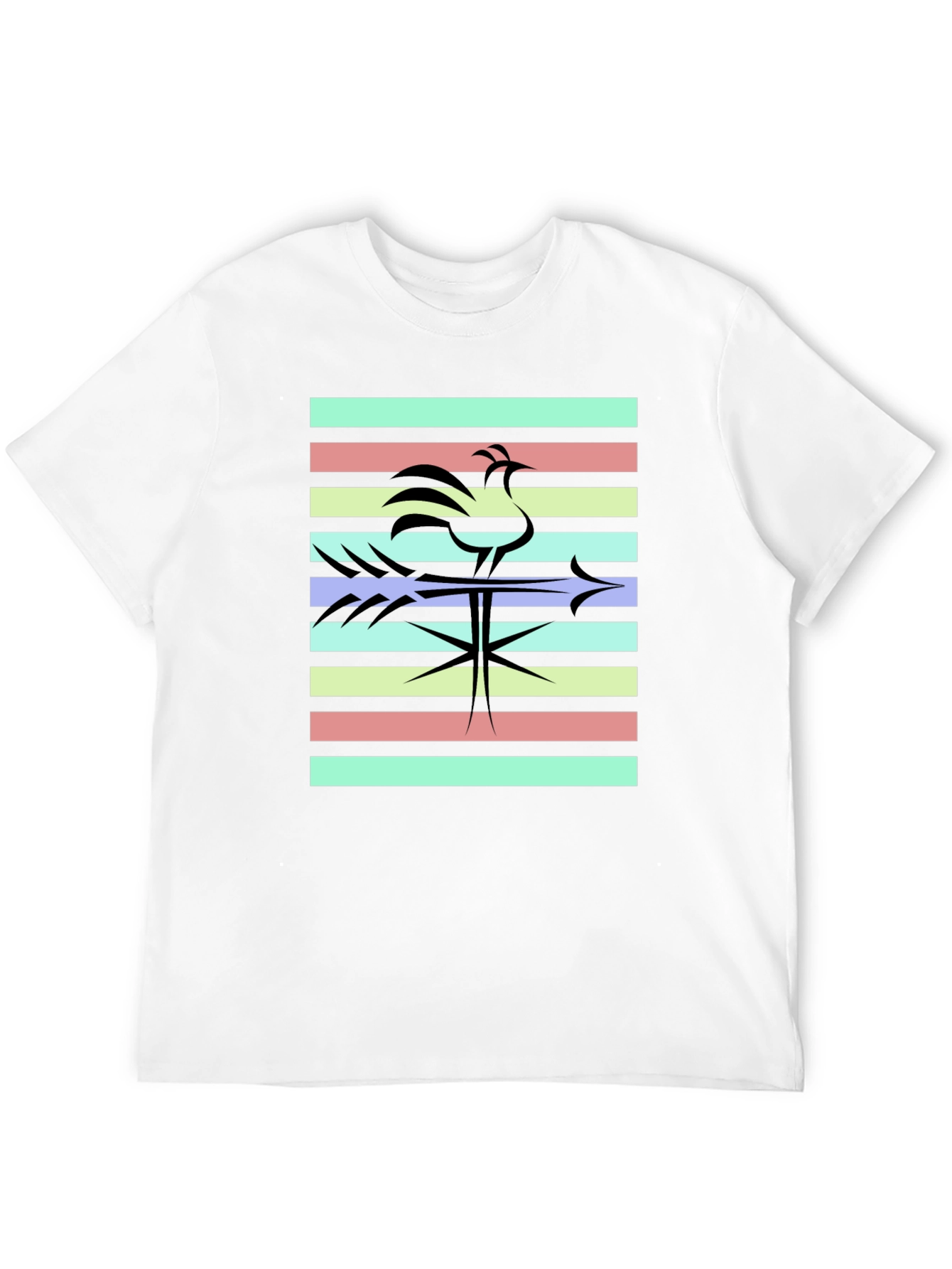 Retro Rooster T-Shirt - Black