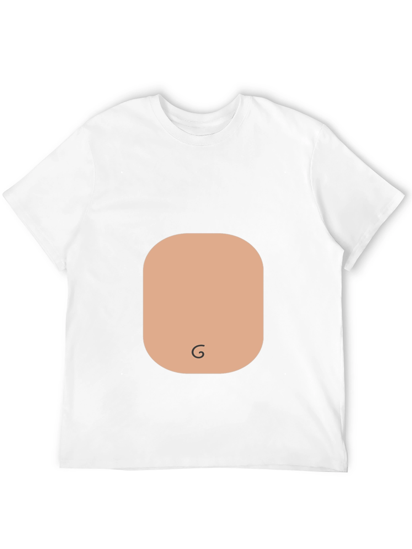Funny Graphic Tee - Stomach Print Black T-Shirt