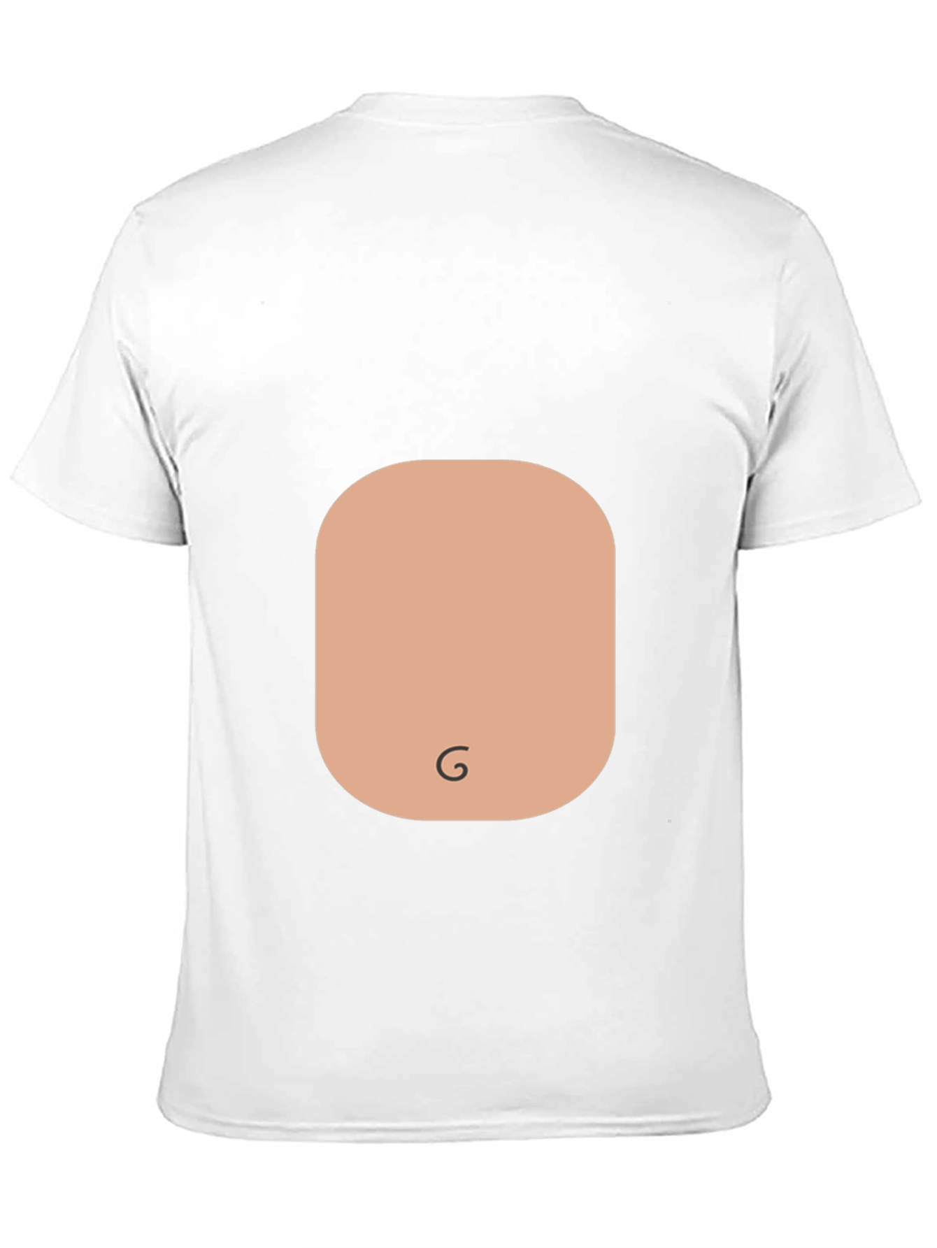 Funny Graphic Tee - Stomach Print Black T-Shirt