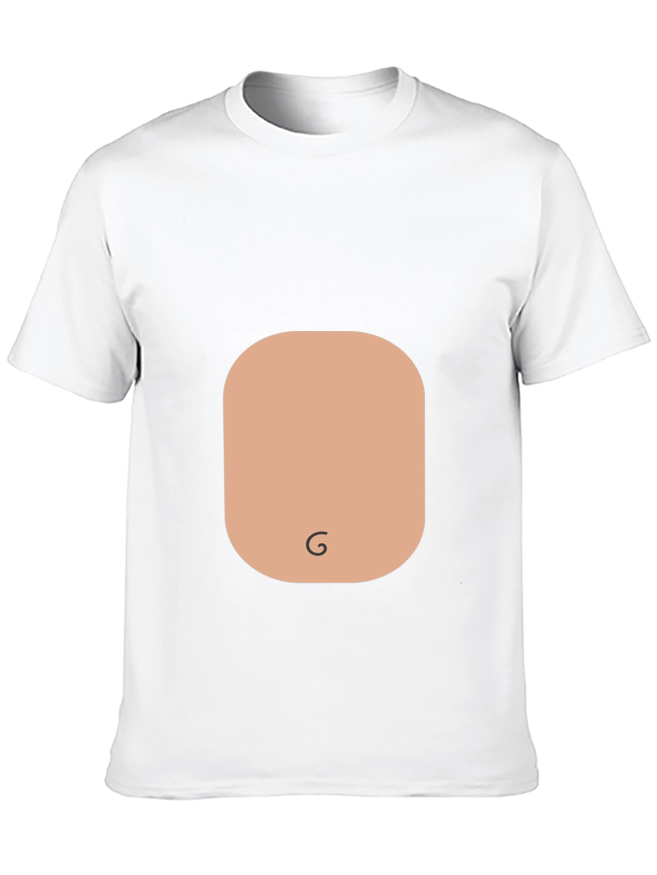 Funny Graphic Tee - Stomach Print Black T-Shirt