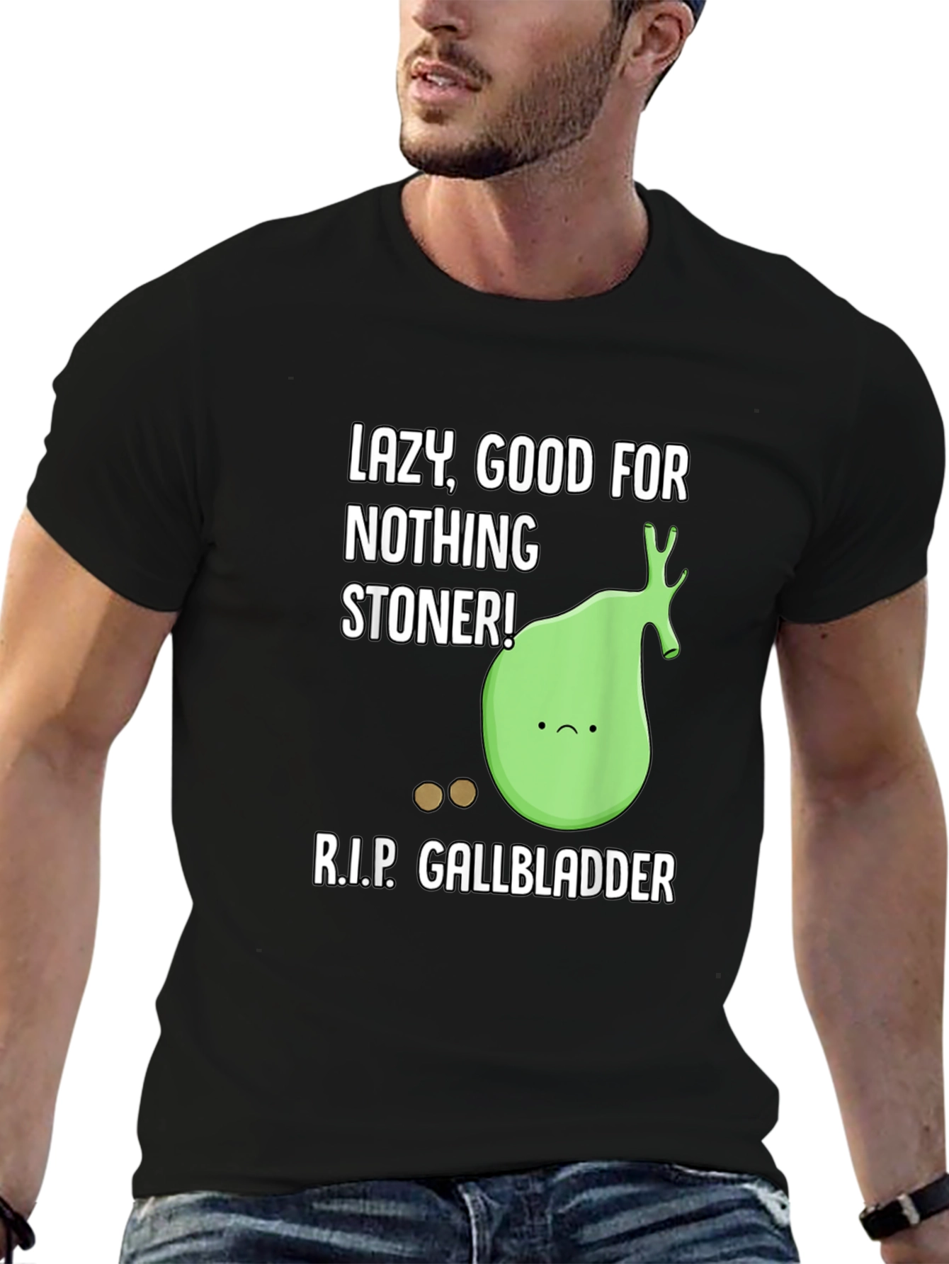 RIP Gallbladder Funny Graphic T-Shirt