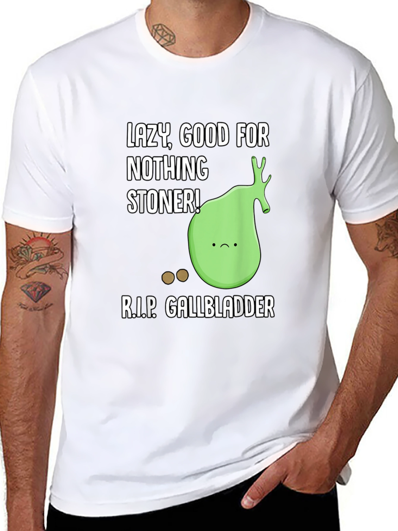 RIP Gallbladder Funny Graphic T-Shirt