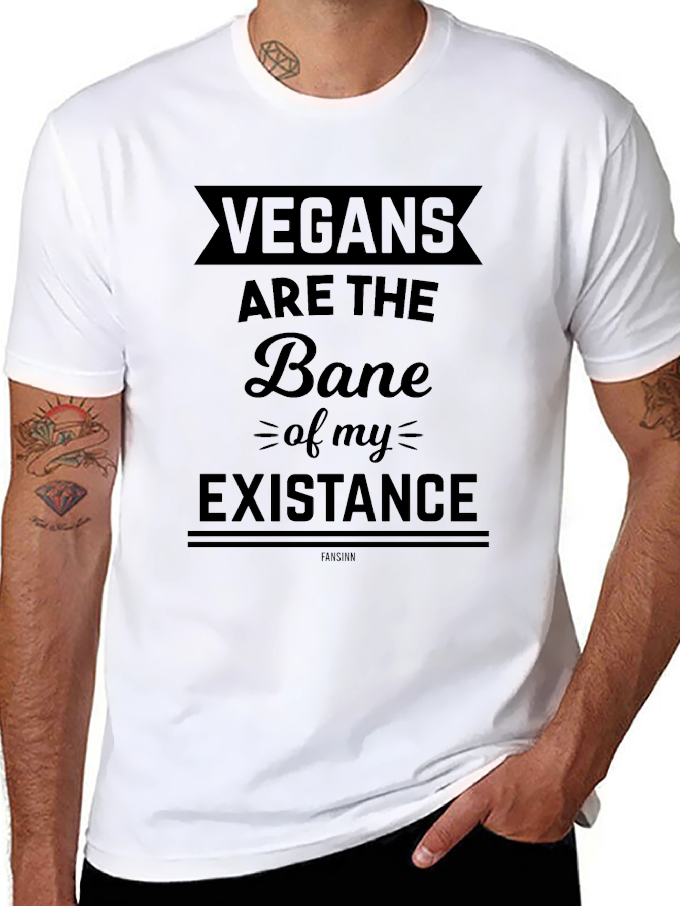 Vegans are the Bane T-Shirt - Funny Sarcastic Tee