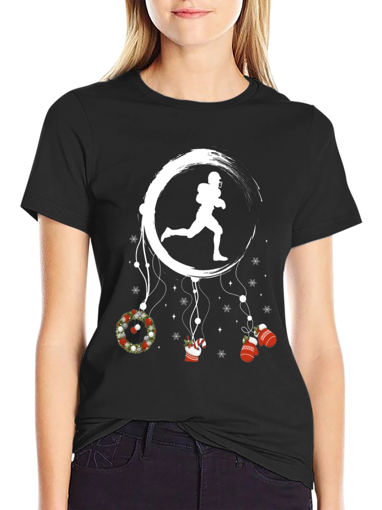 Football Dreamcatcher T-Shirt: Holiday Spirit