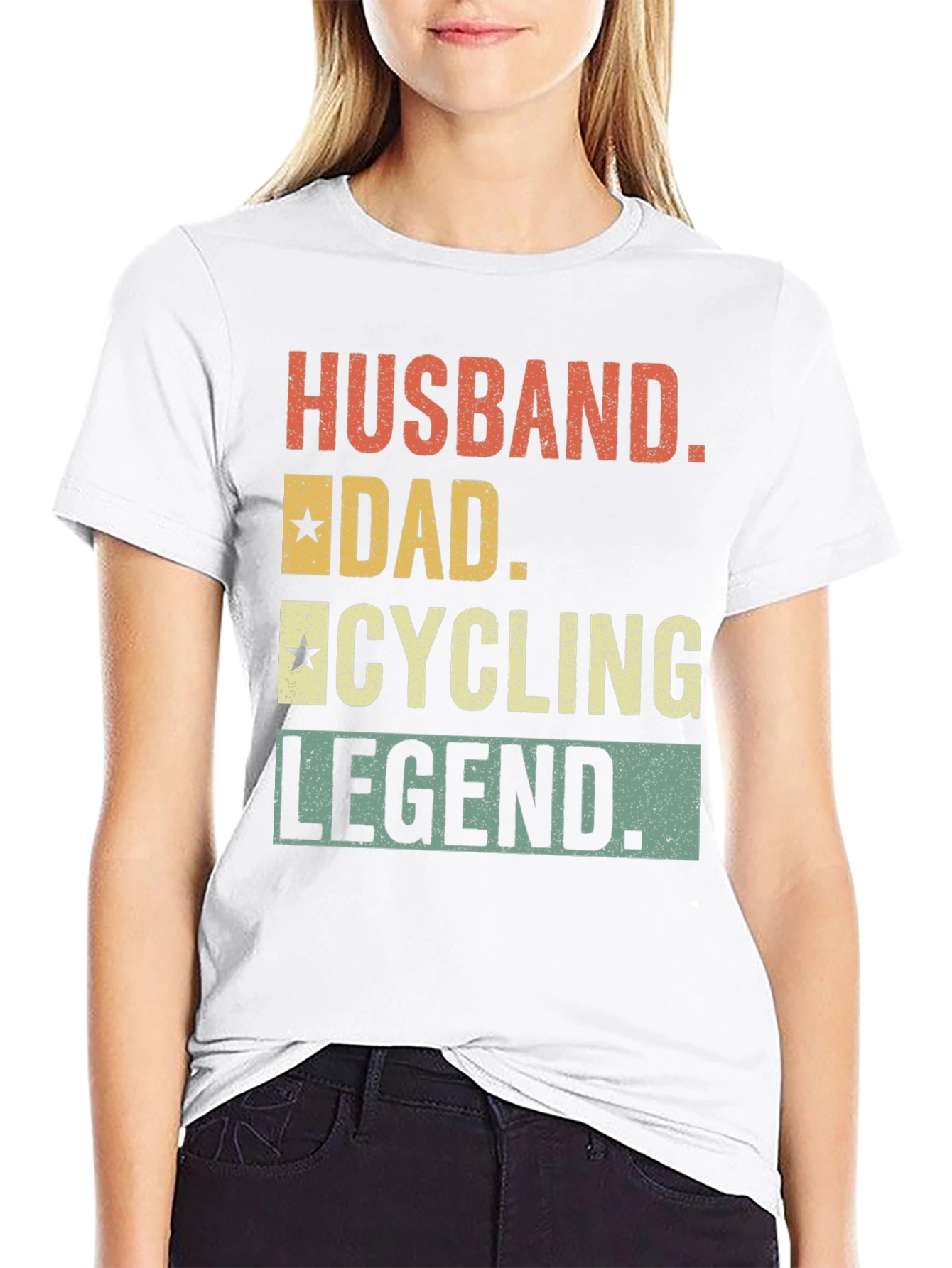 Husband Dad Cycling Legend Graphic Tee