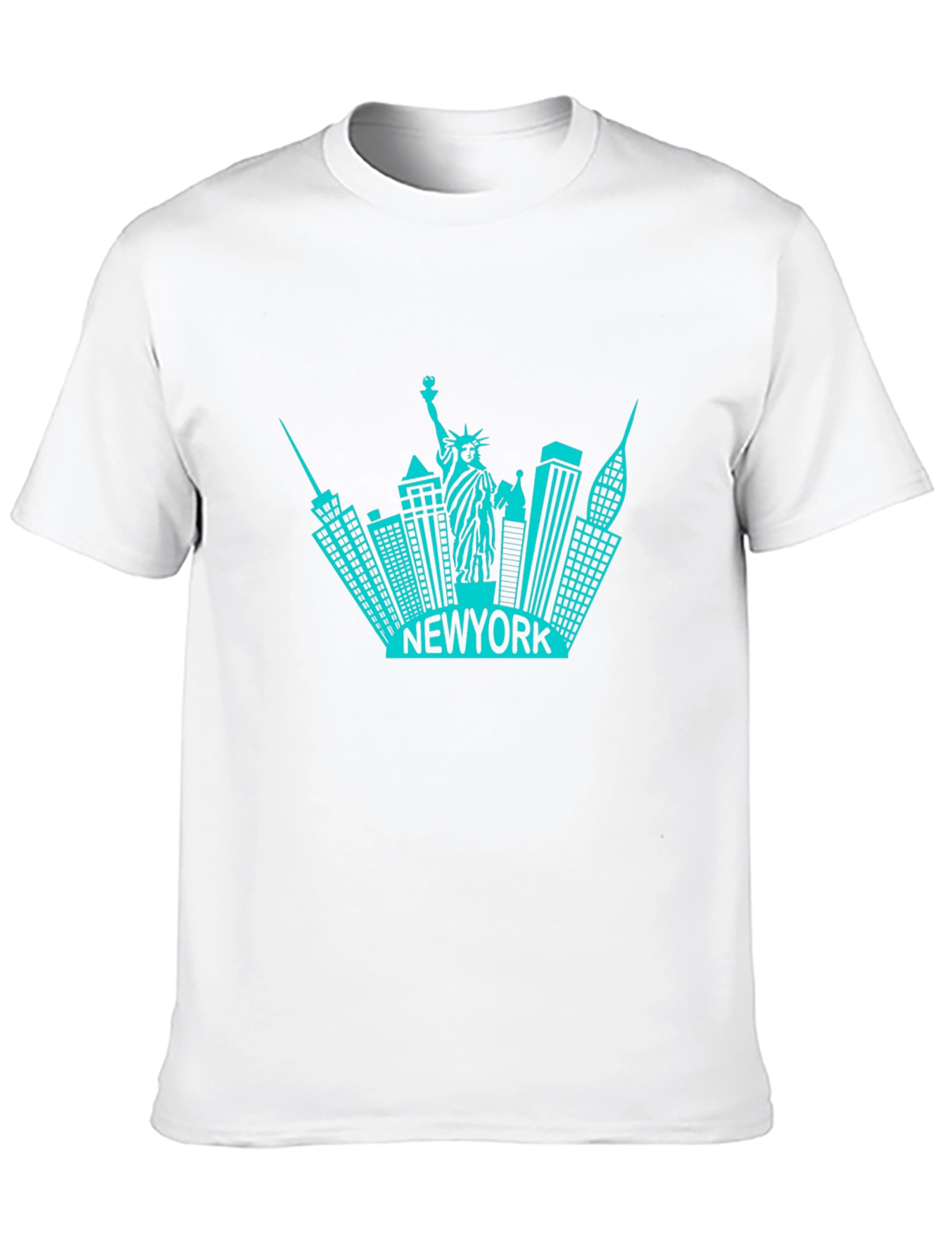 New York Skyline Graphic T-Shirt - Black