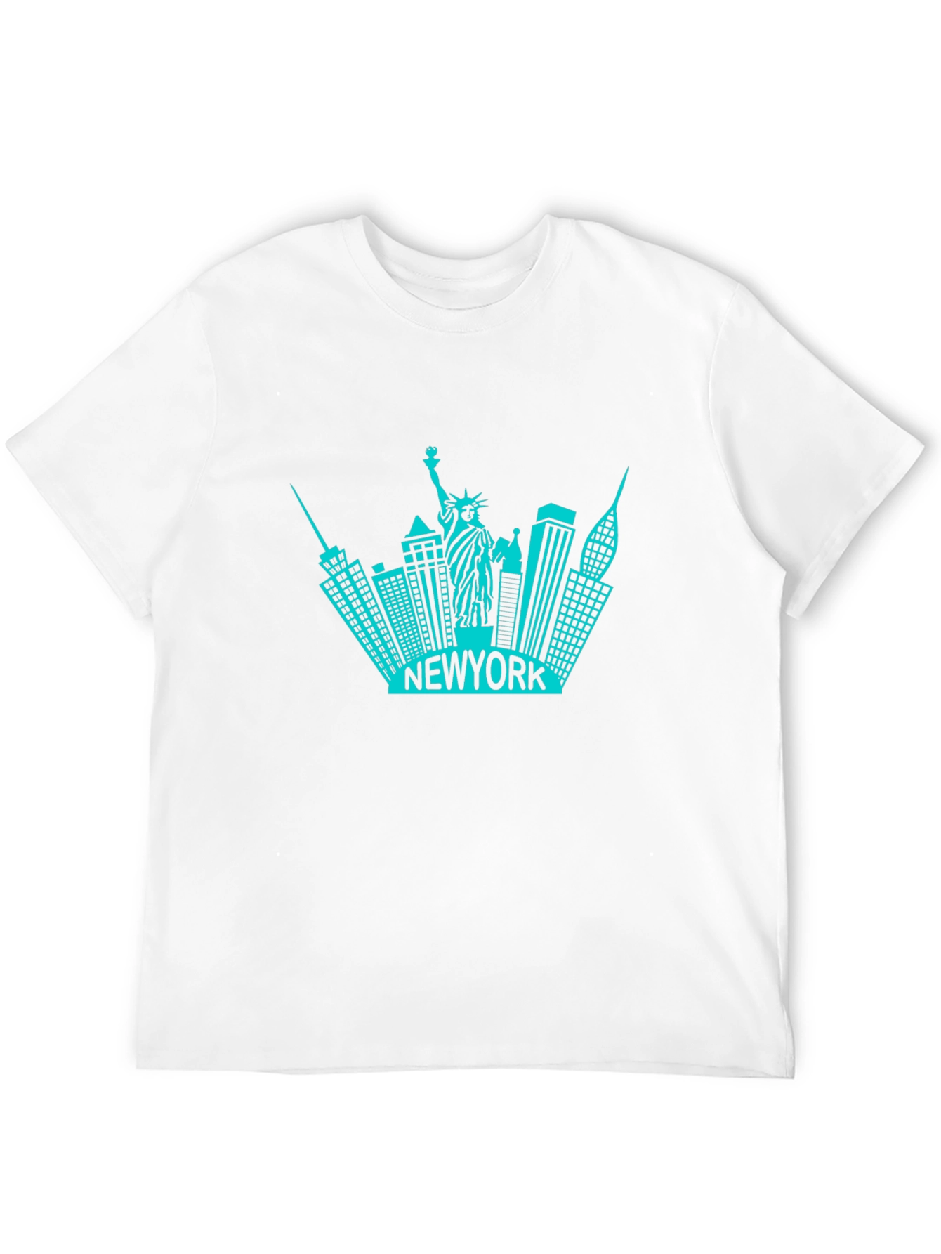 New York Skyline Graphic T-Shirt - Black