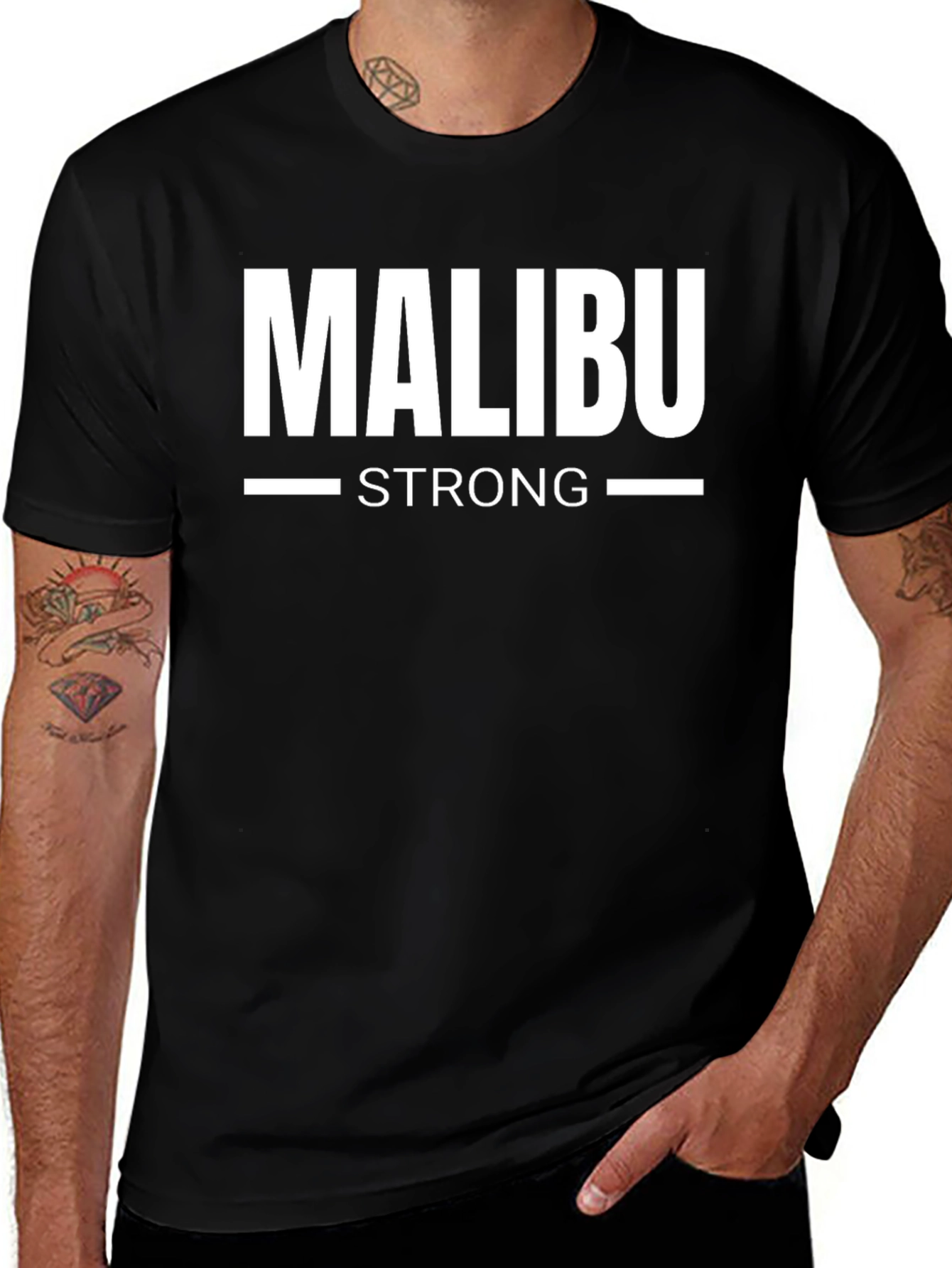 Malibu Strong Graphic Tee - Black
