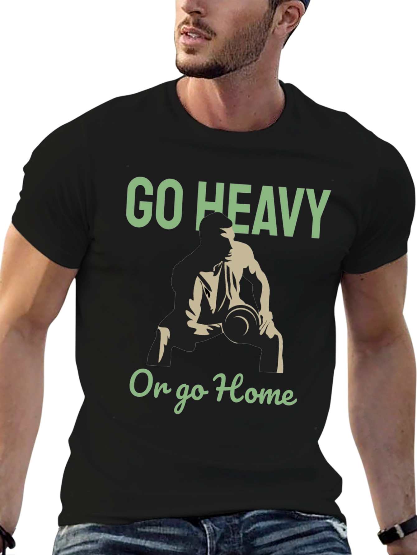 Go Heavy or Go Home Gym T-Shirt