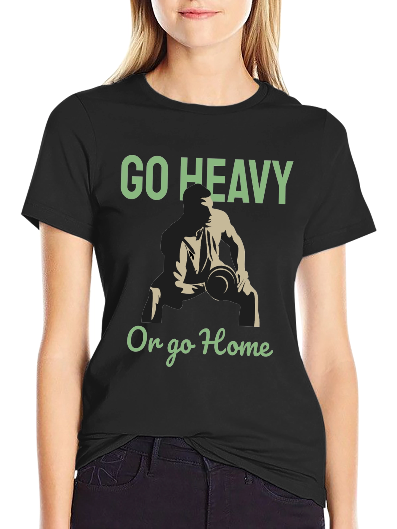 Go Heavy or Go Home Gym T-Shirt