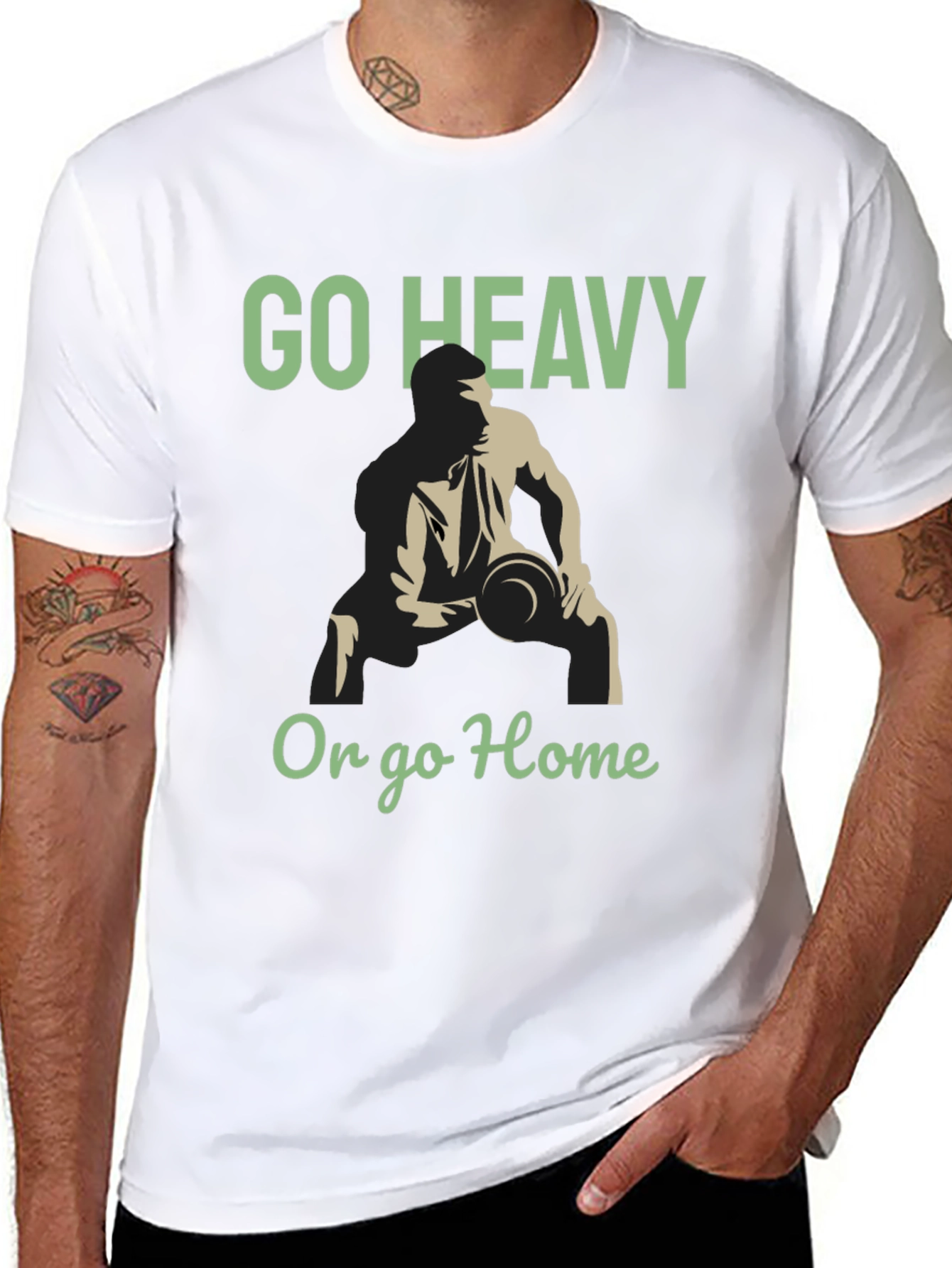 Go Heavy or Go Home Gym T-Shirt