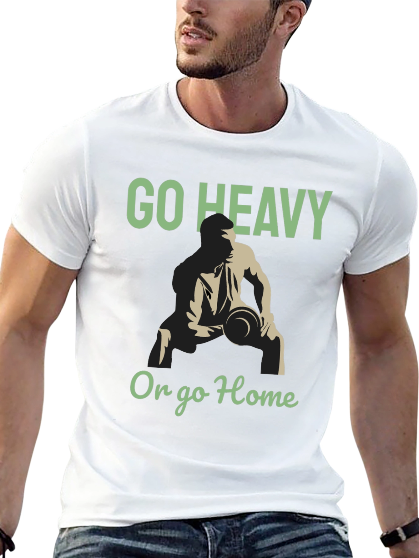 Go Heavy or Go Home Gym T-Shirt