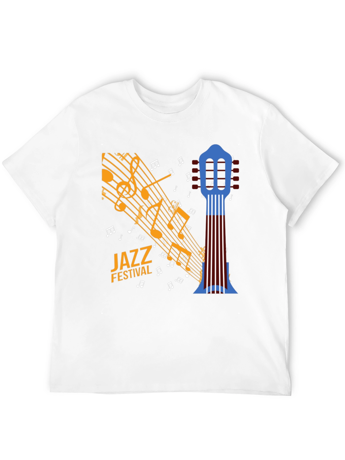 Jazz Festival Graphic Print Black T-Shirt