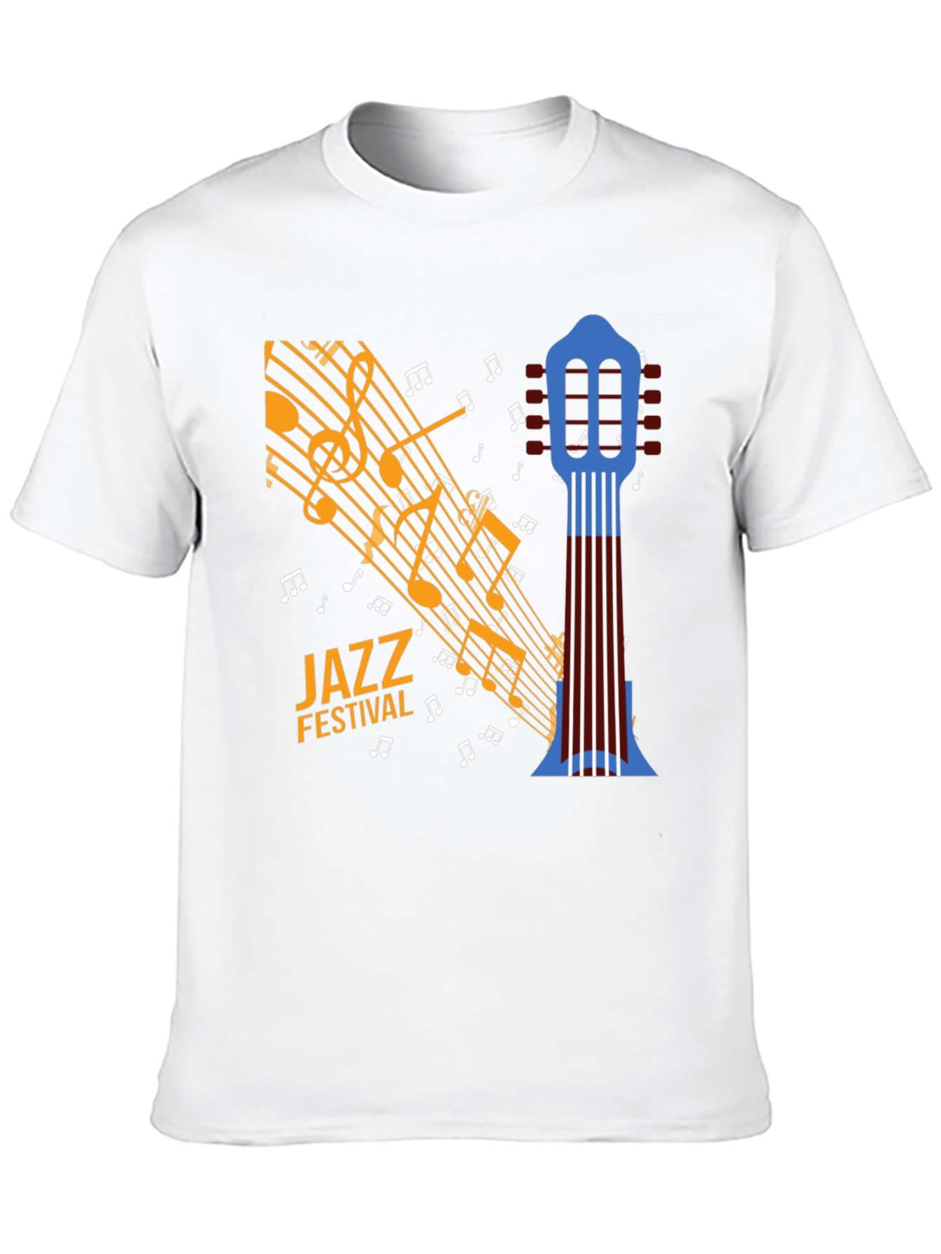 Jazz Festival Graphic Print Black T-Shirt